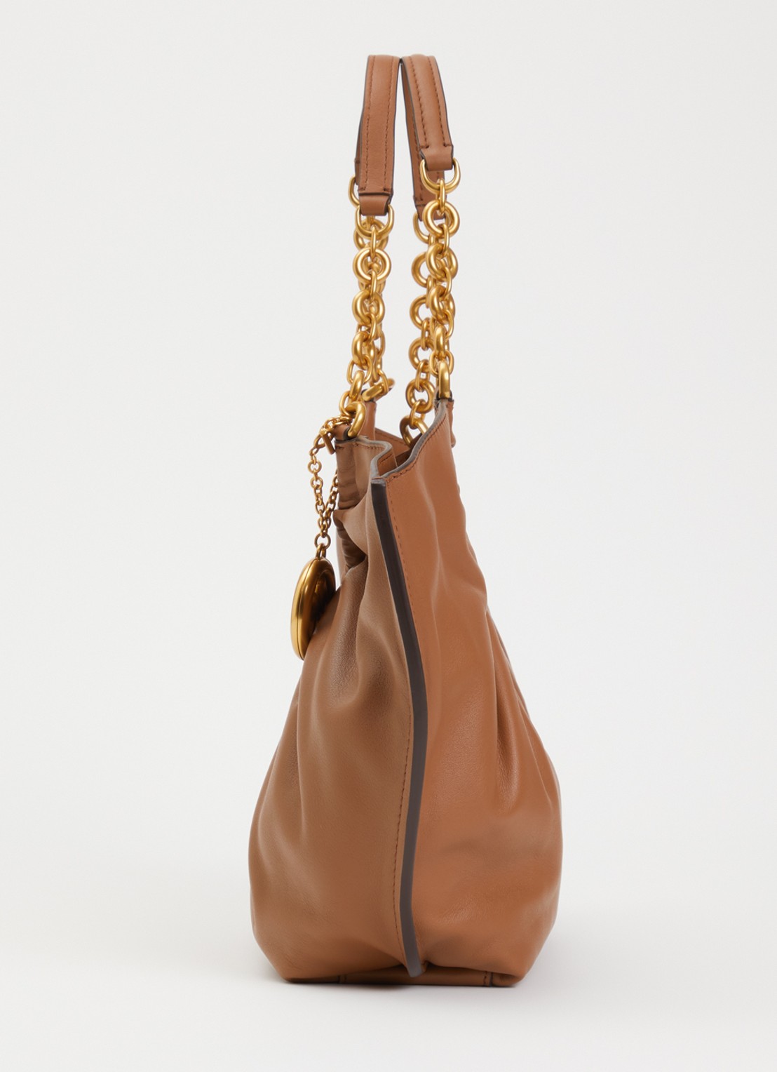 Michael Kors Indie schoudertas van leer - detail 2 beige