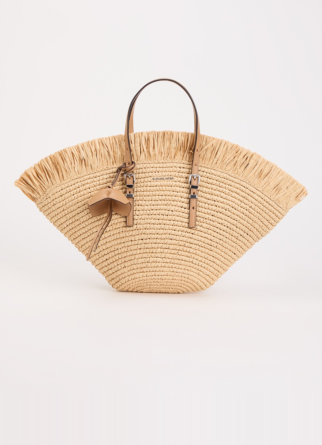 Michael Kors Isa shopper met tasbedel - voorkant beige