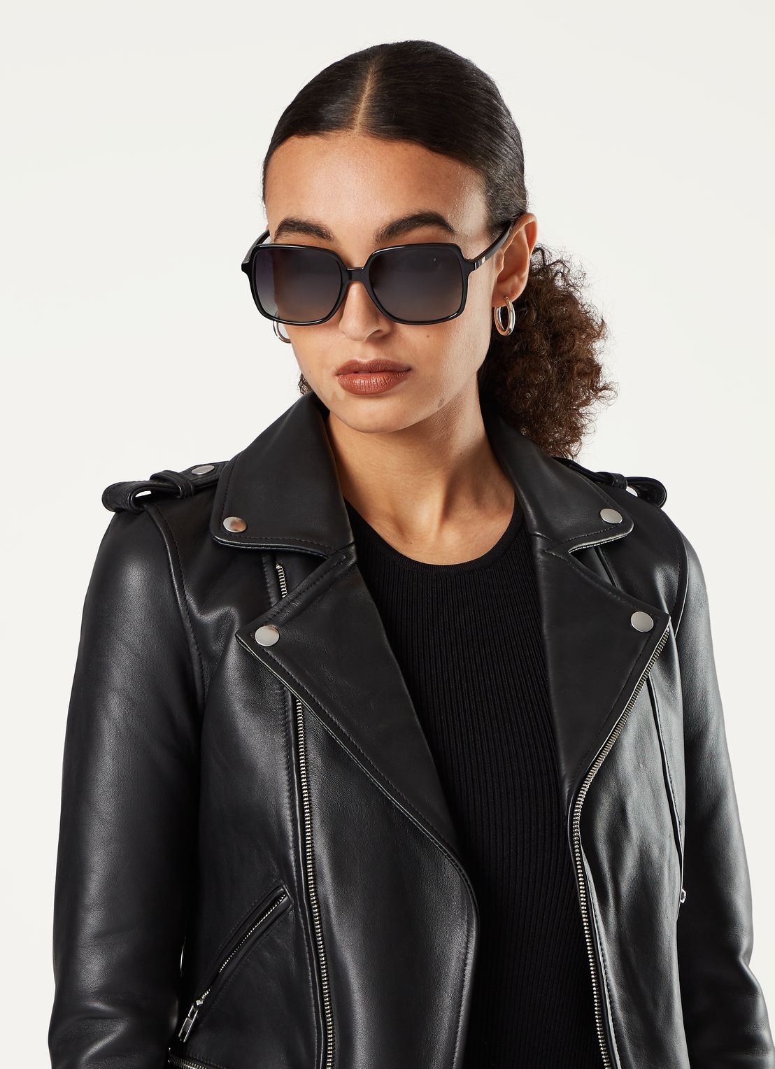 Michael Kors Isle Of Palms zonnebril gepolariseerd MK2098U - voorkant 2 zwart