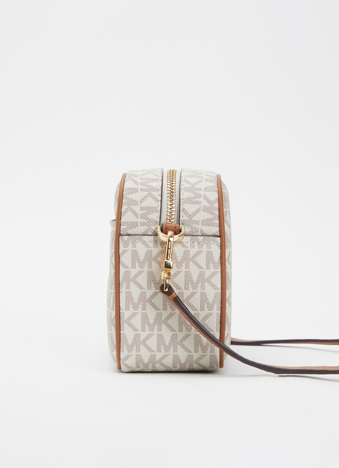 Michael Kors Jet Set crossbodytas met logoprint met afneembare schouderriem  - detail 4 gebroken wit