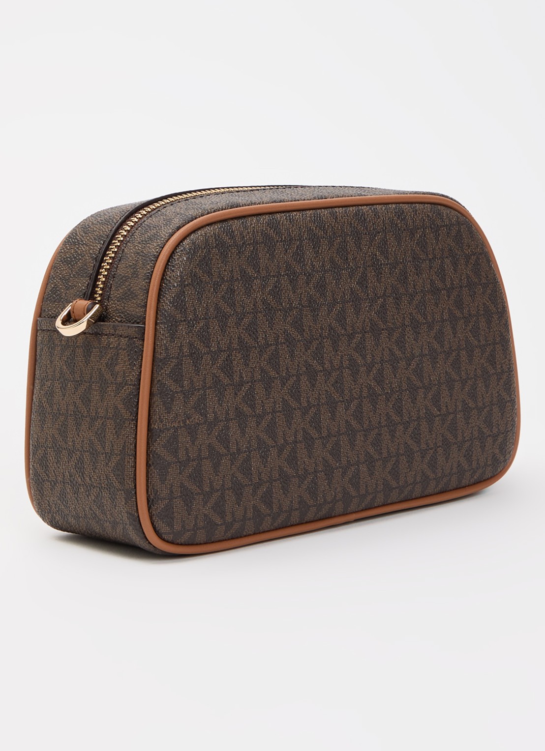 Michael Kors Jet Set crossbodytas met logoprint - achterkant 5 donkerbruin