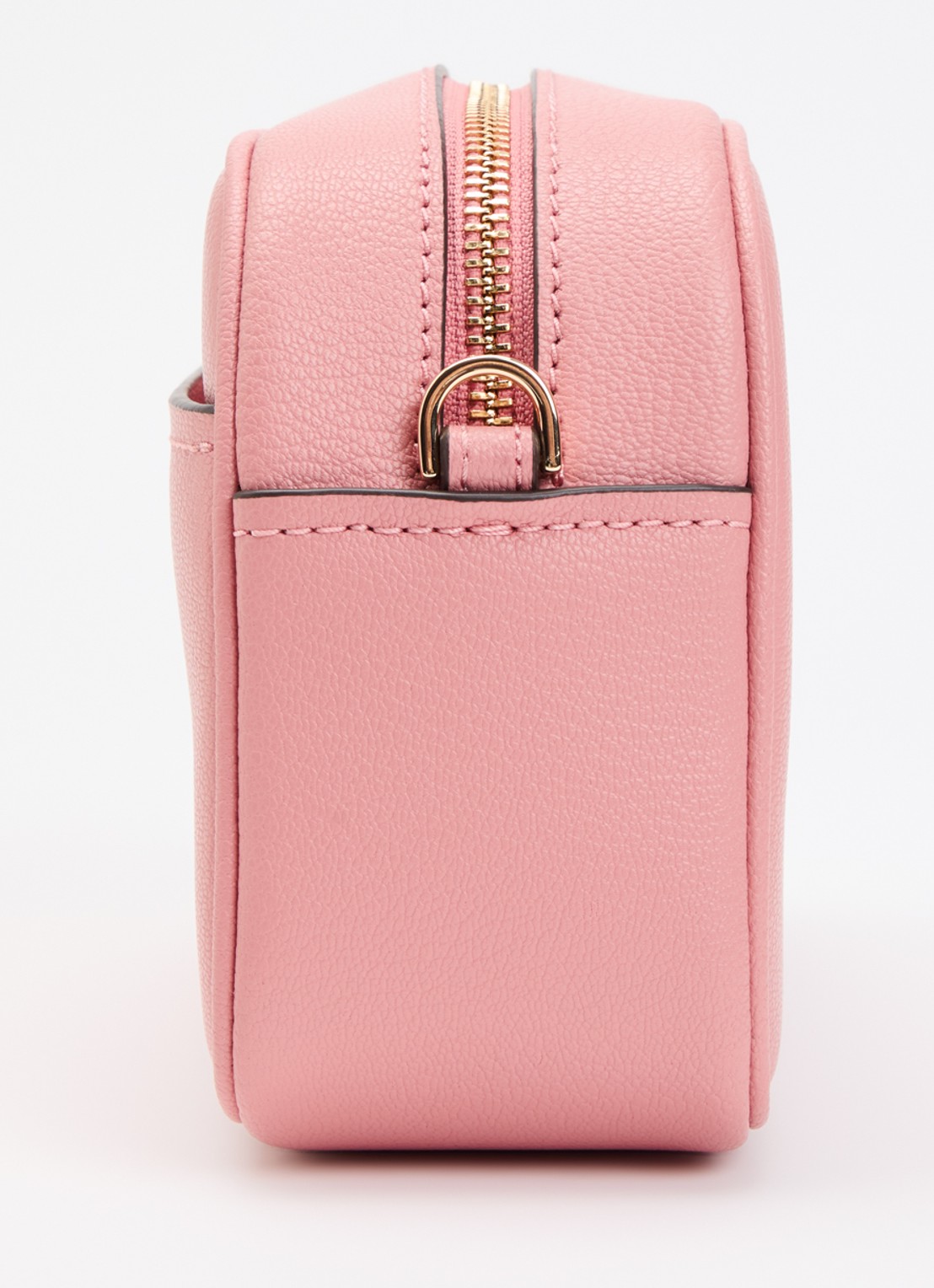 Michael Kors Jet Set M crossbodytas van leer - detail 2 lichtroze