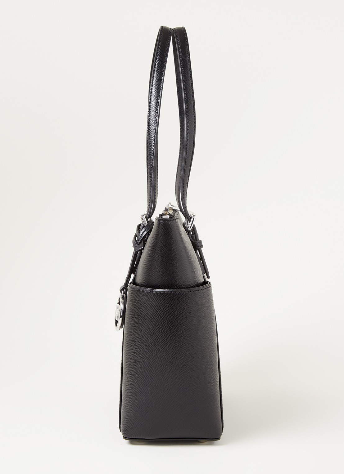 Michael Kors Jet Set schoudertas van leer - detail 3 zwart