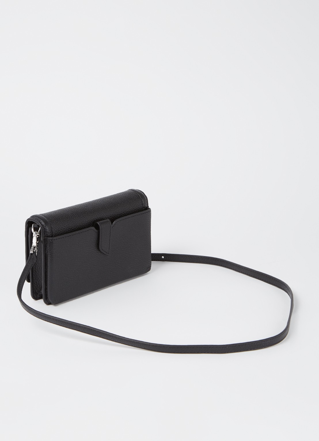 Michael Kors Jet Set Small crossbodytas van leer - achterkant zwart