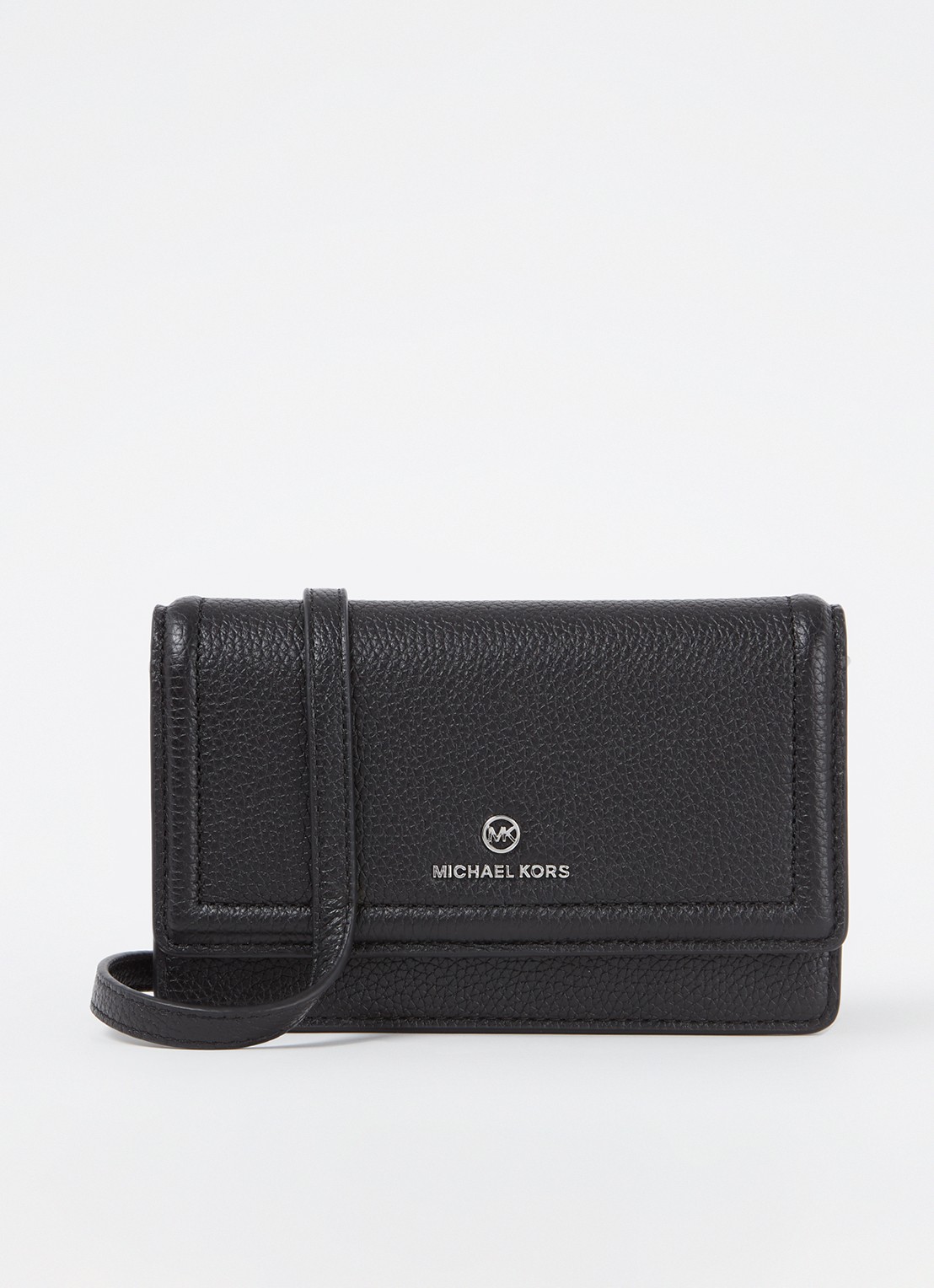 Michael Kors Jet Set Small crossbodytas van leer - voorkant 3 zwart