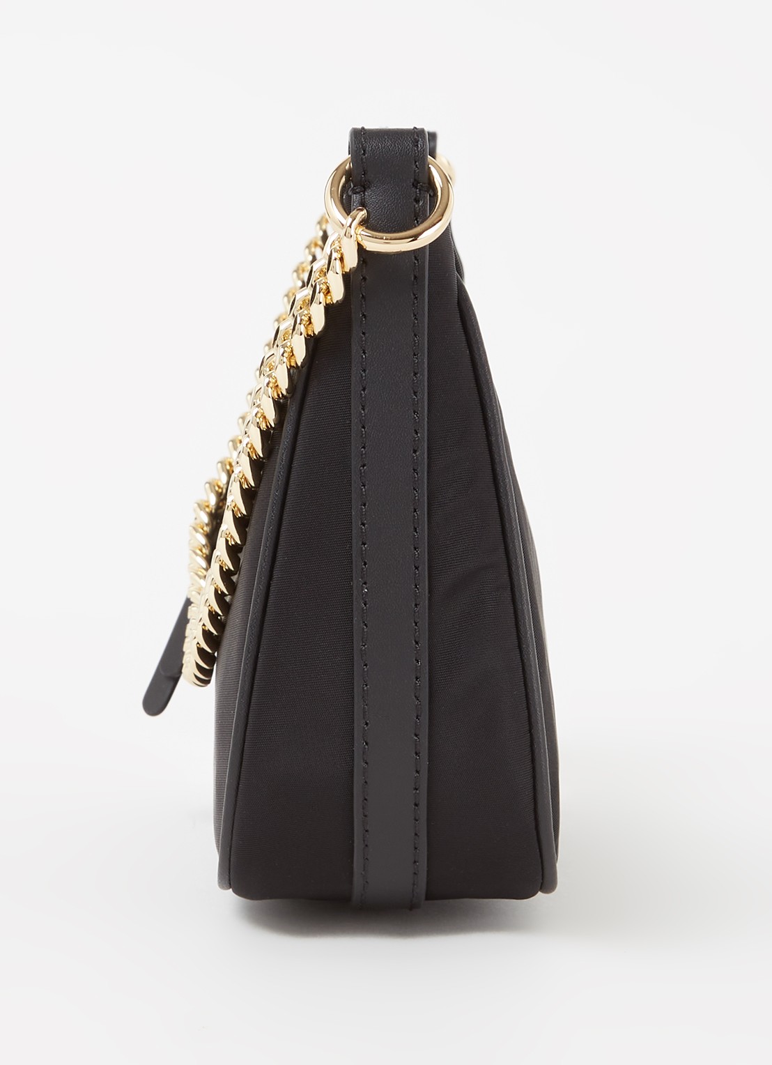 Michael Kors Jet Set Small schoudertas met leren details - detail 2 zwart