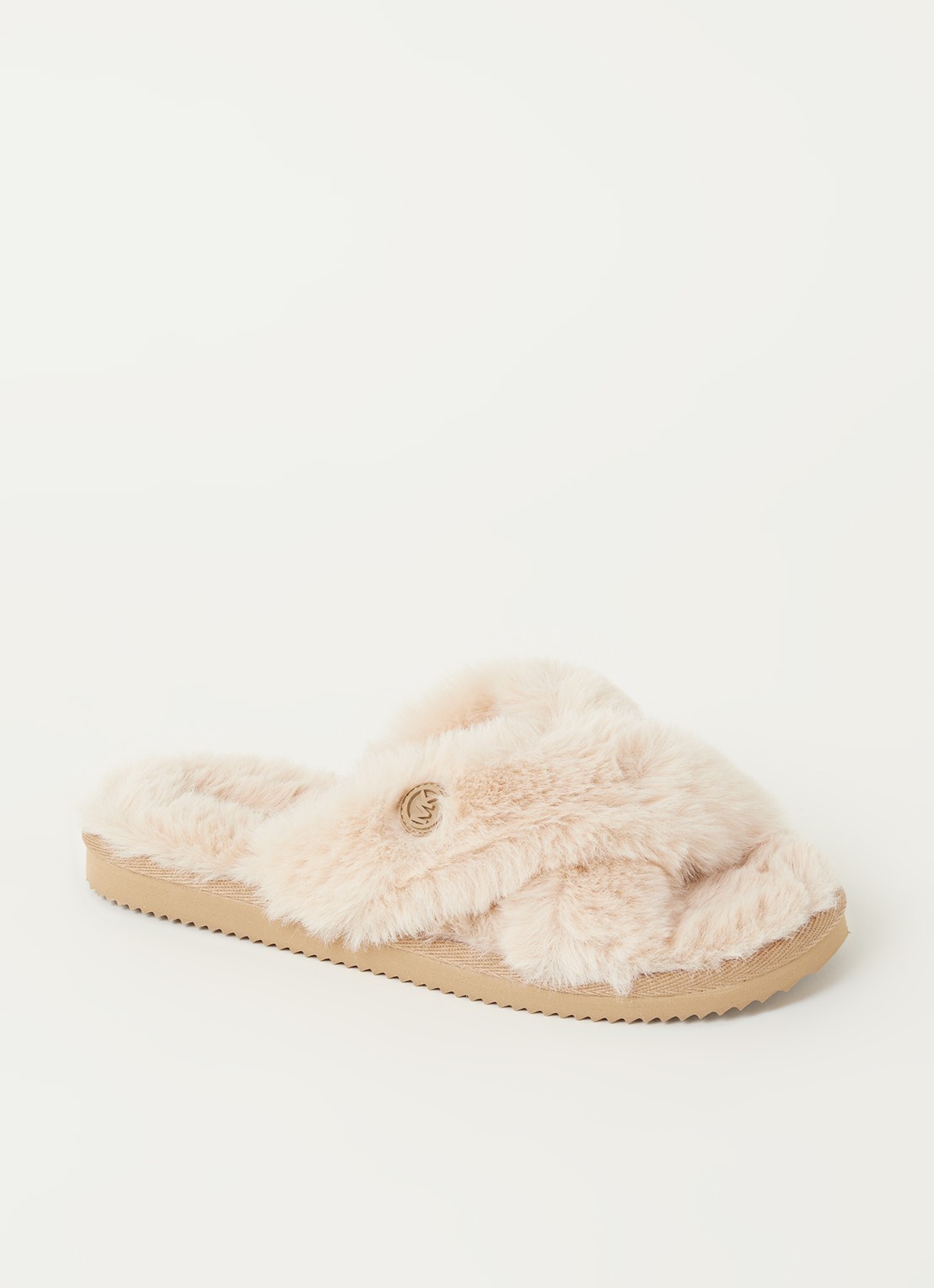 Michael Kors Lala pantoffel - voorkant 3 creme