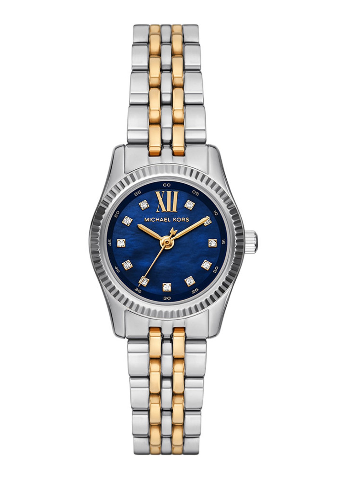 Michael Kors Lexington horloge MK4865 - voorkant 3 zilver