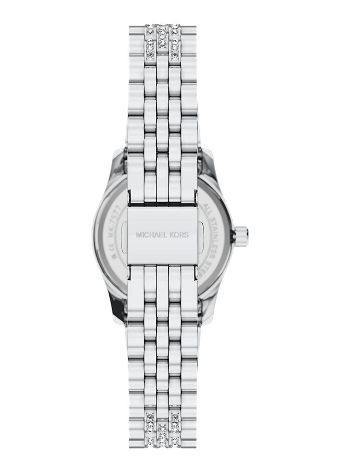 Michael Kors Lexington horloge MK7577 - detail zilver