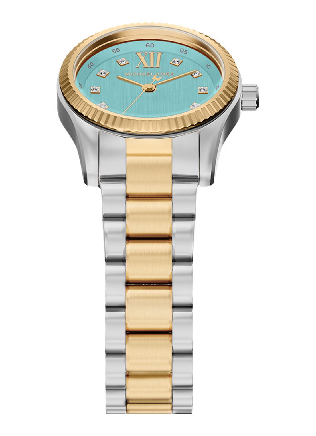 Michael Kors Lexington horloge MK7579 - detail 3 zilver