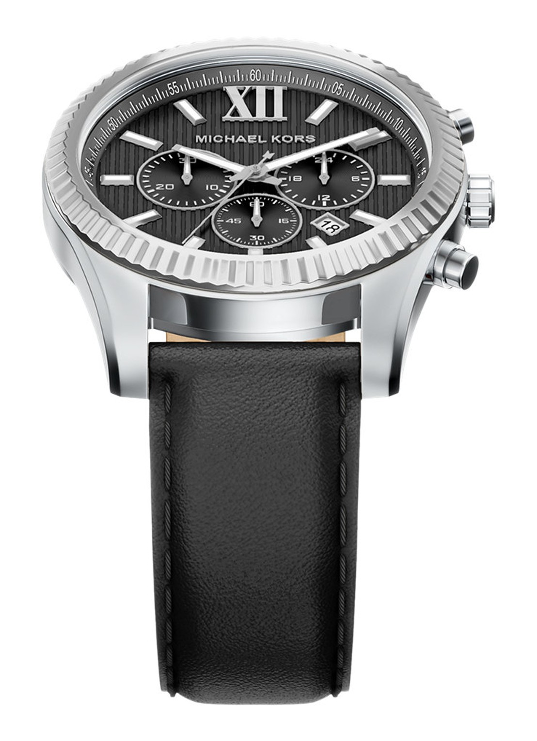 Michael Kors Lexington horloge MK9256 - detail 4 zilver