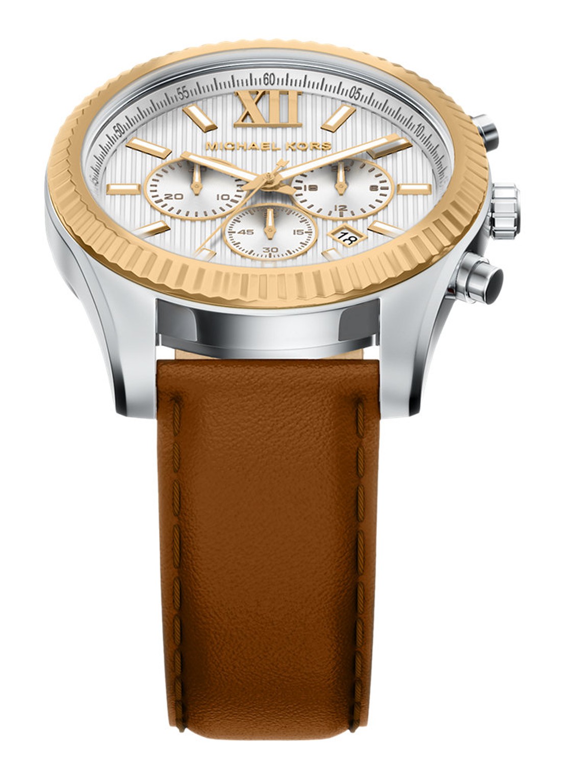 Michael Kors Lexington horloge MK9257 - detail 3 zilver