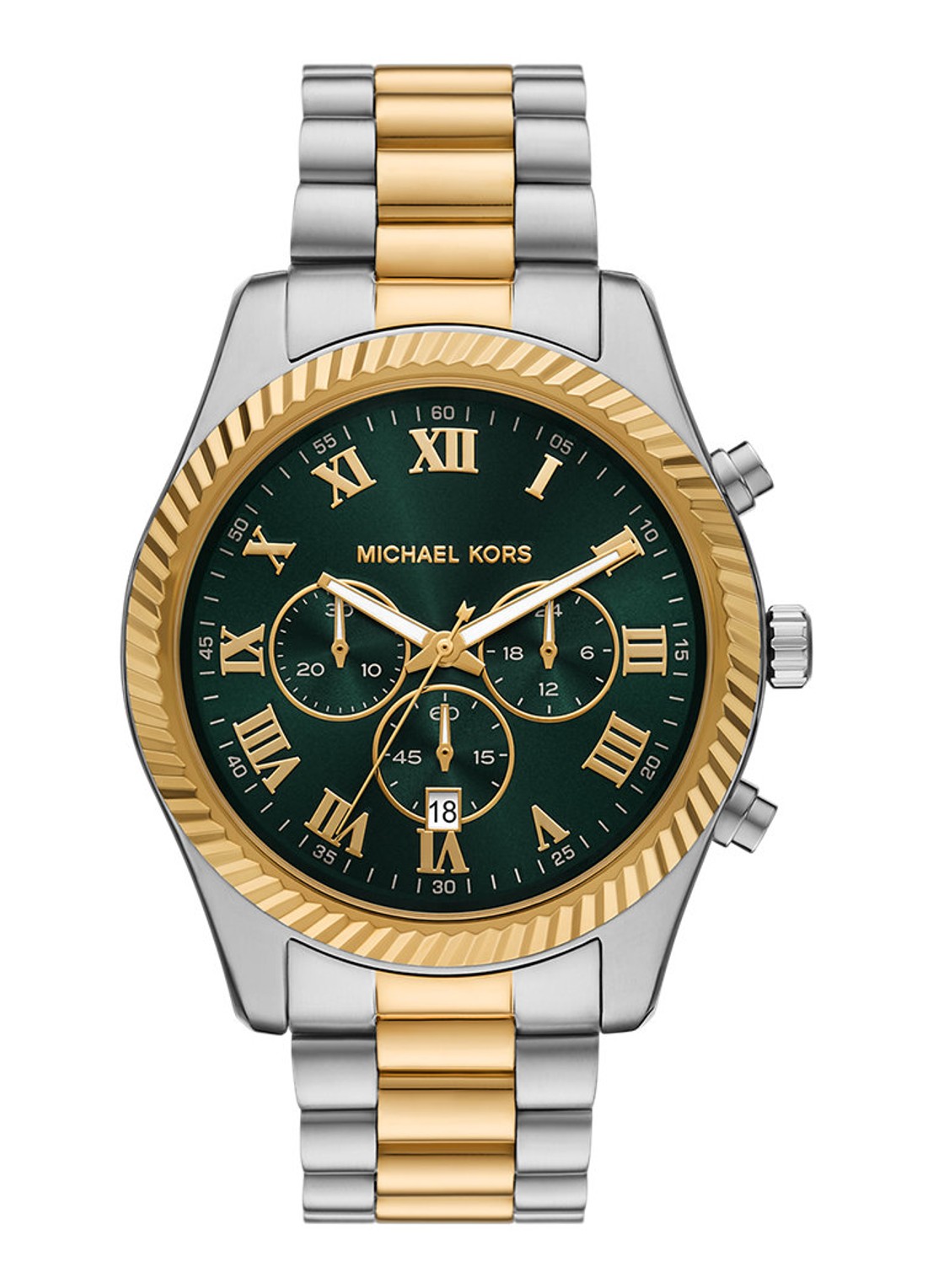 Michael Kors Lexington horloge MK9277 - voorkant 5 zilver