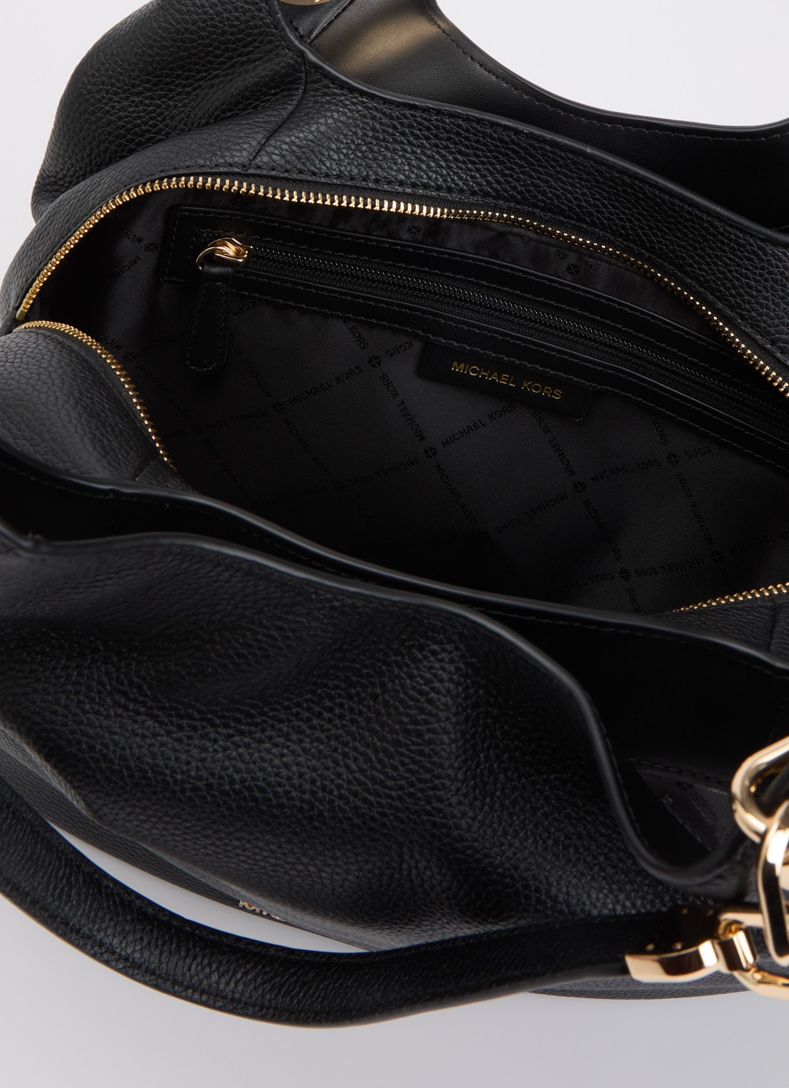 Michael Kors Lillie Large schoudertas met logo - detail 2 zwart
