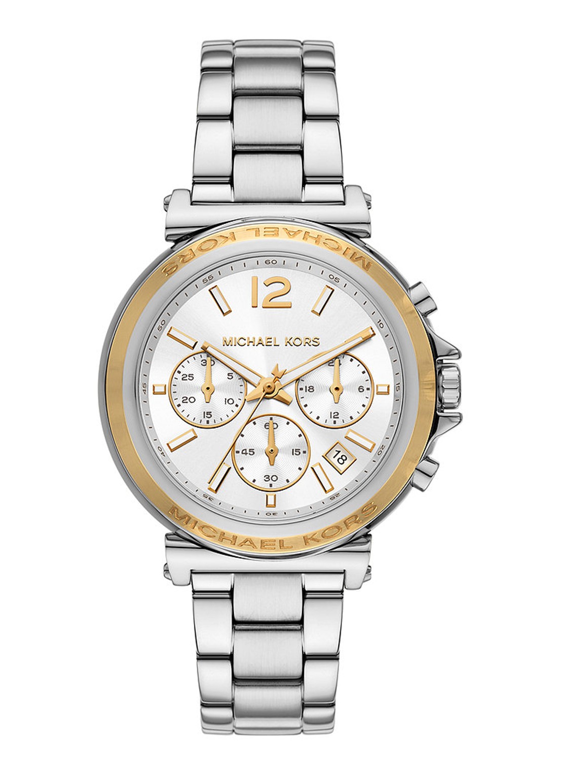 Michael Kors Maren horloge MK7495 - voorkant zilver