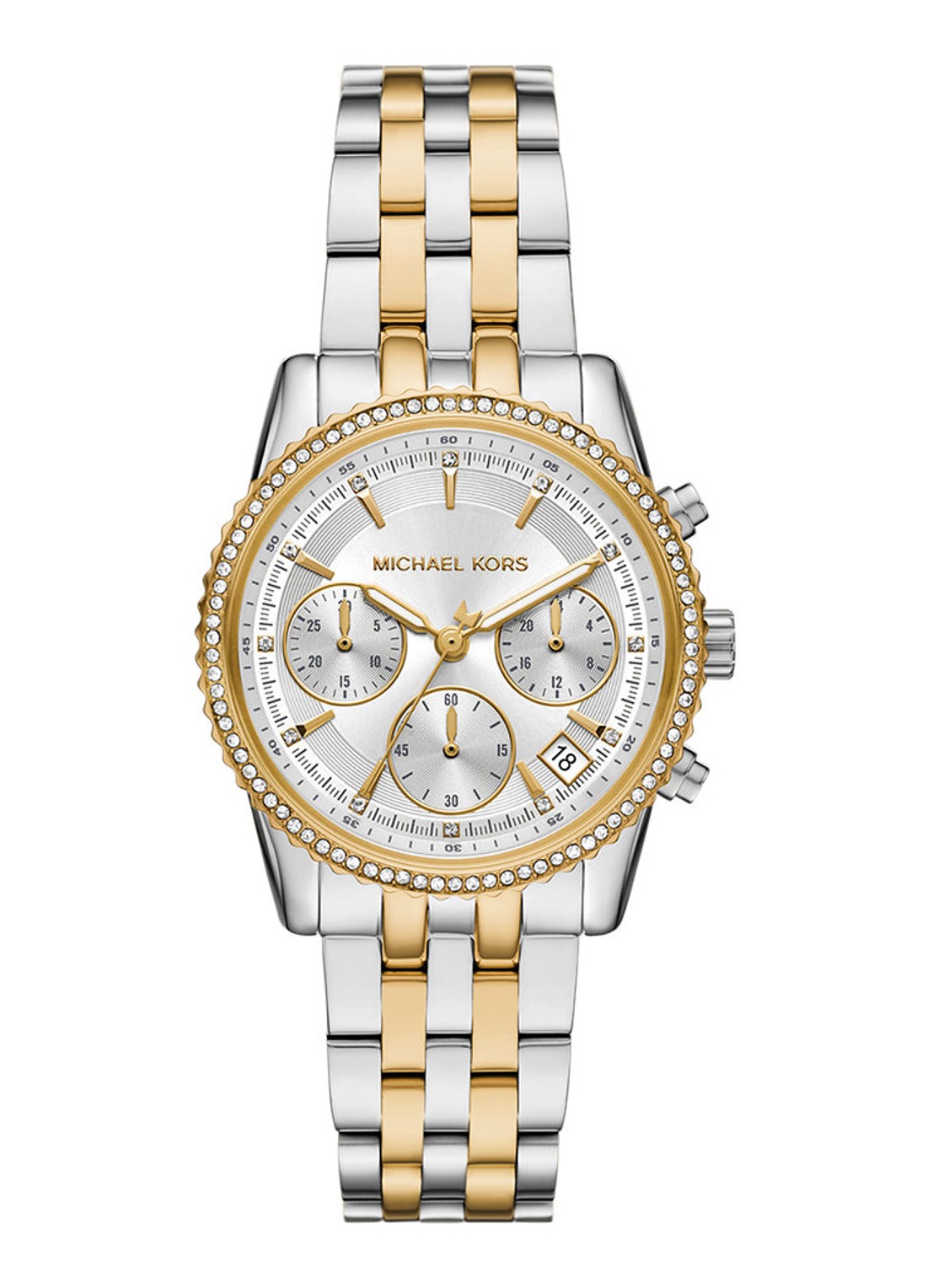 Michael Kors Mini Bryant horloge MK7532 - voorkant zilver