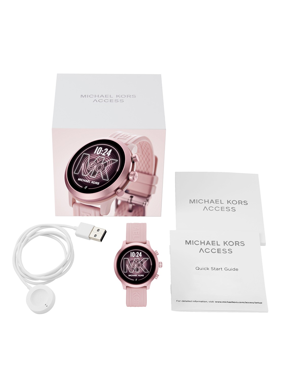 Michael Kors MK Go Display smartwatch Gen 4S MKT5070 - detail 4 roze