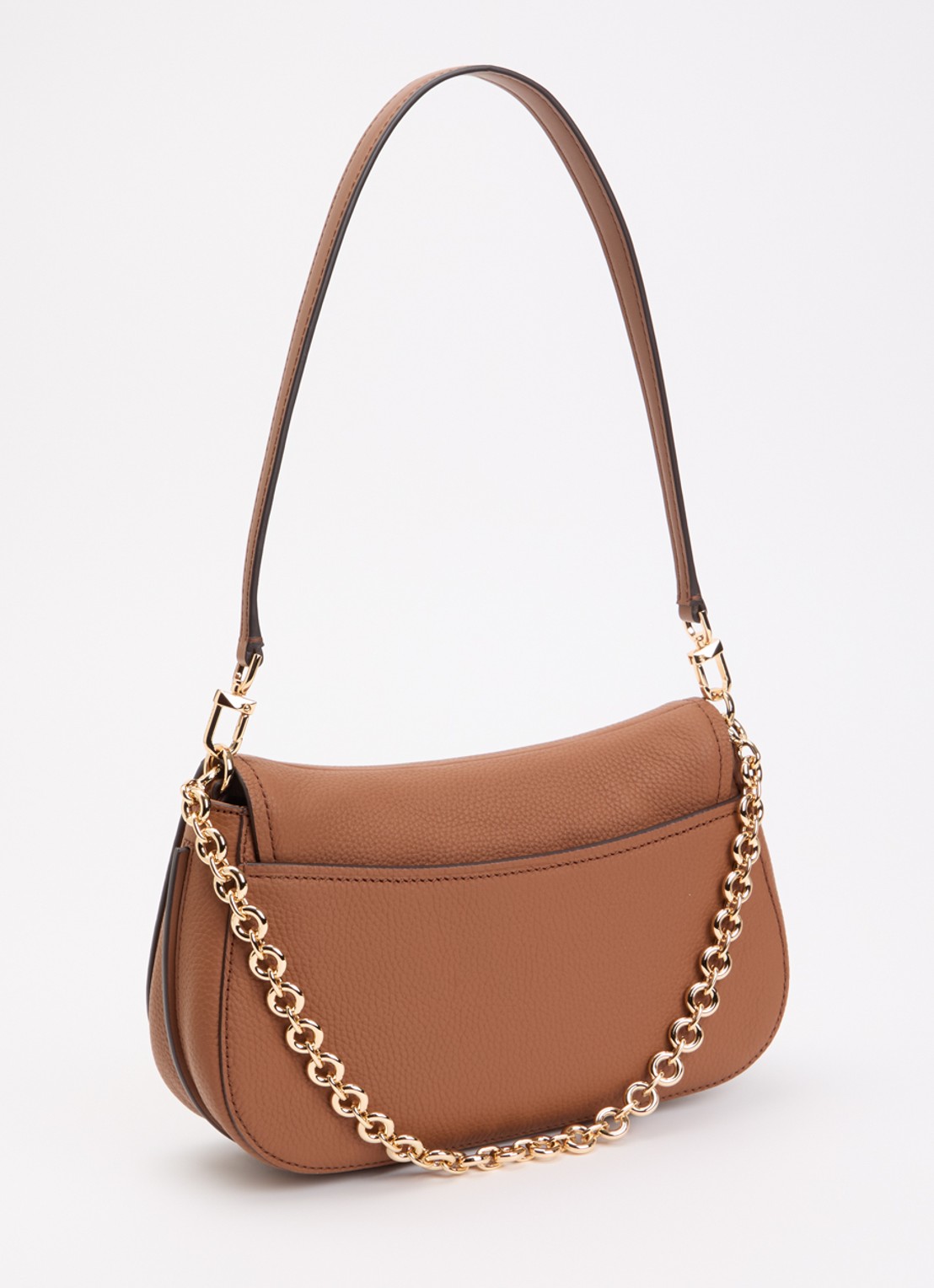 Michael Kors Nolita Medium schoudertas van leer met afneembare schouderriem - achterkant 4 camel
