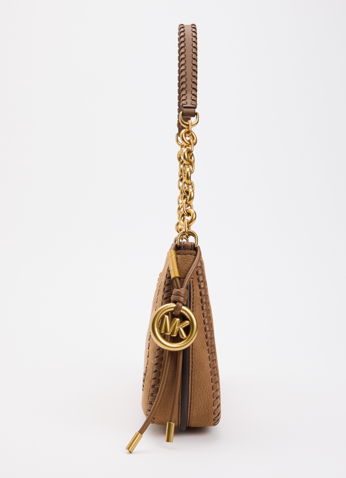 Michael Kors Nolita Medium schoudertas van leer - detail 4 lichtbruin