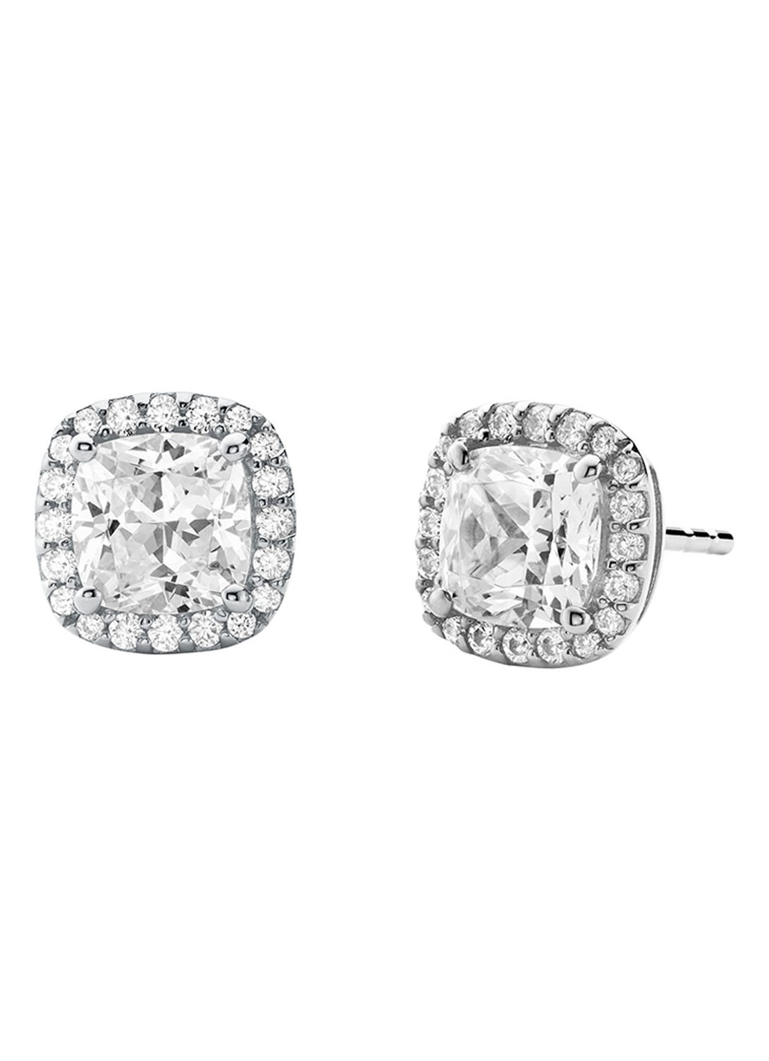 Michael Kors Oorstekers van sterling zilver met zirkonia MKC1405AN040 - voorkant zilver