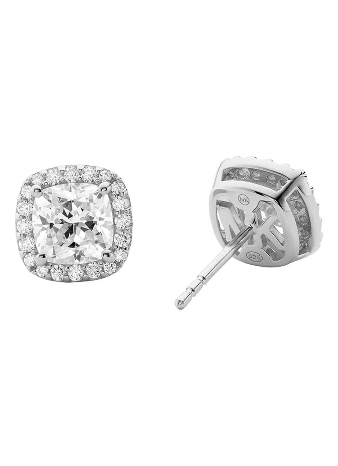 Michael Kors Oorstekers van sterling zilver met zirkonia MKC1405AN040 - voorkant 2 zilver