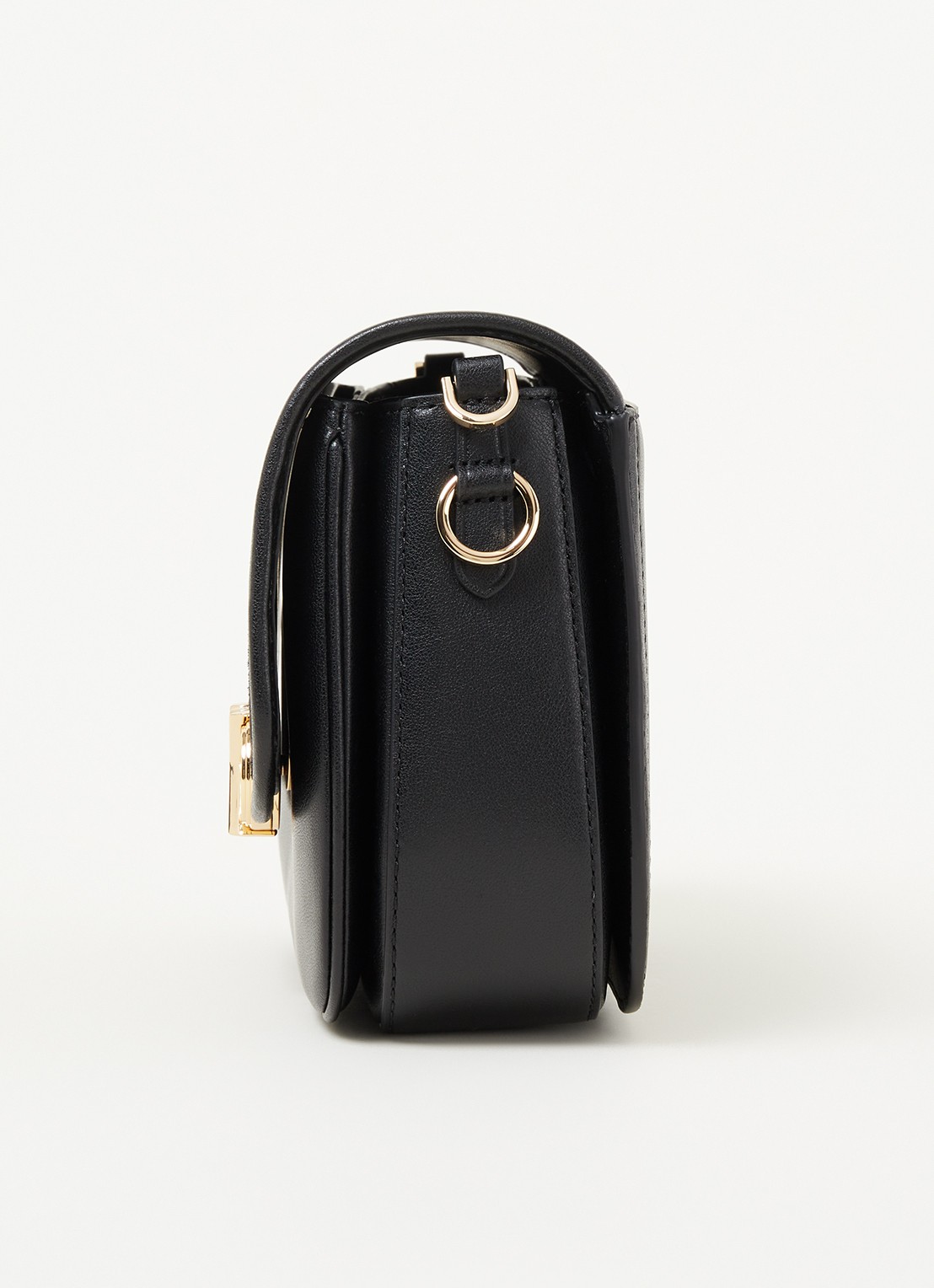 Michael Kors Parker crossbodytas van leer met suède details - detail 3 zwart