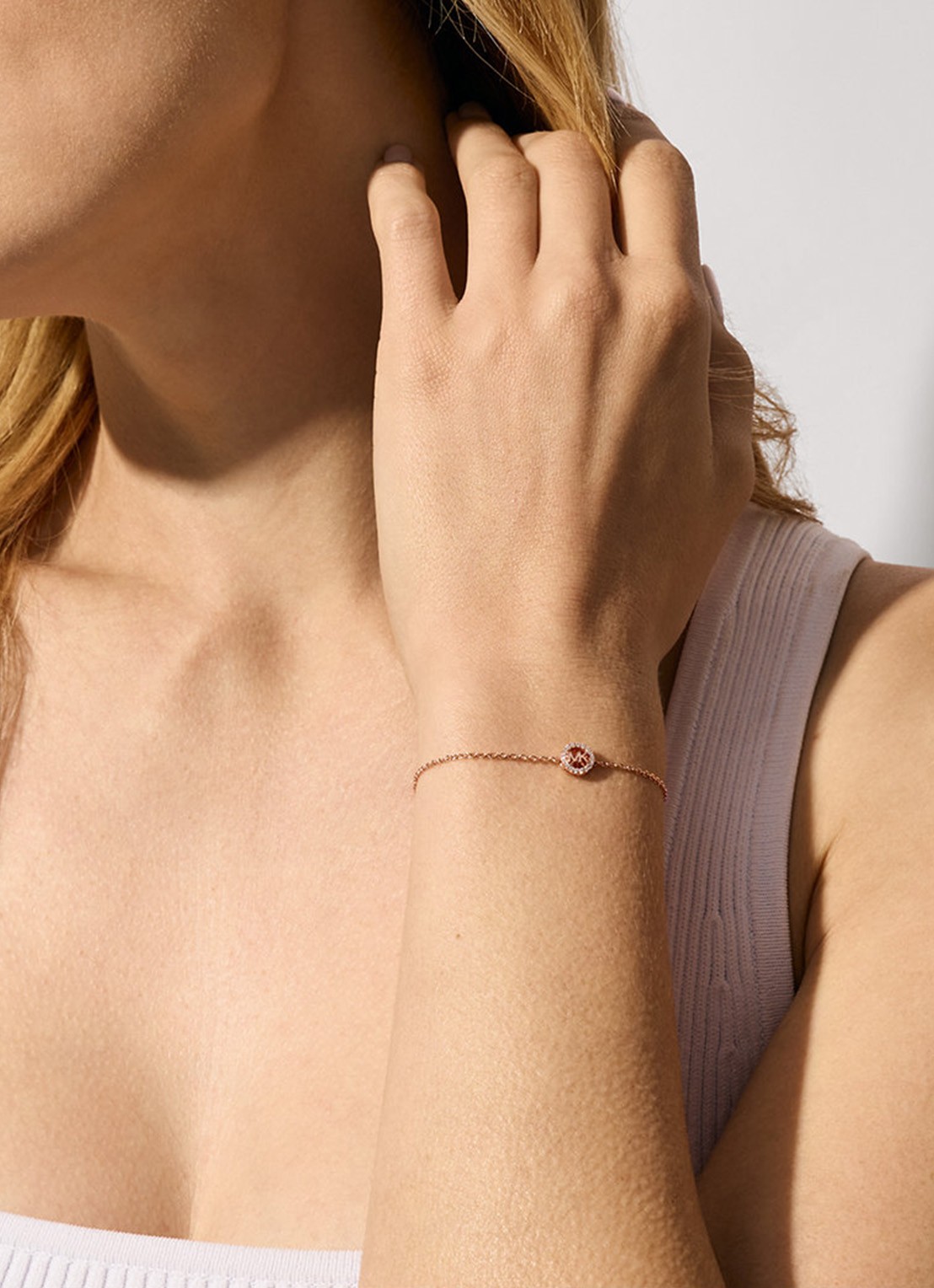 Michael Kors Premium armband verguld MKC1762CZ791 - voorkant 2 roségoud