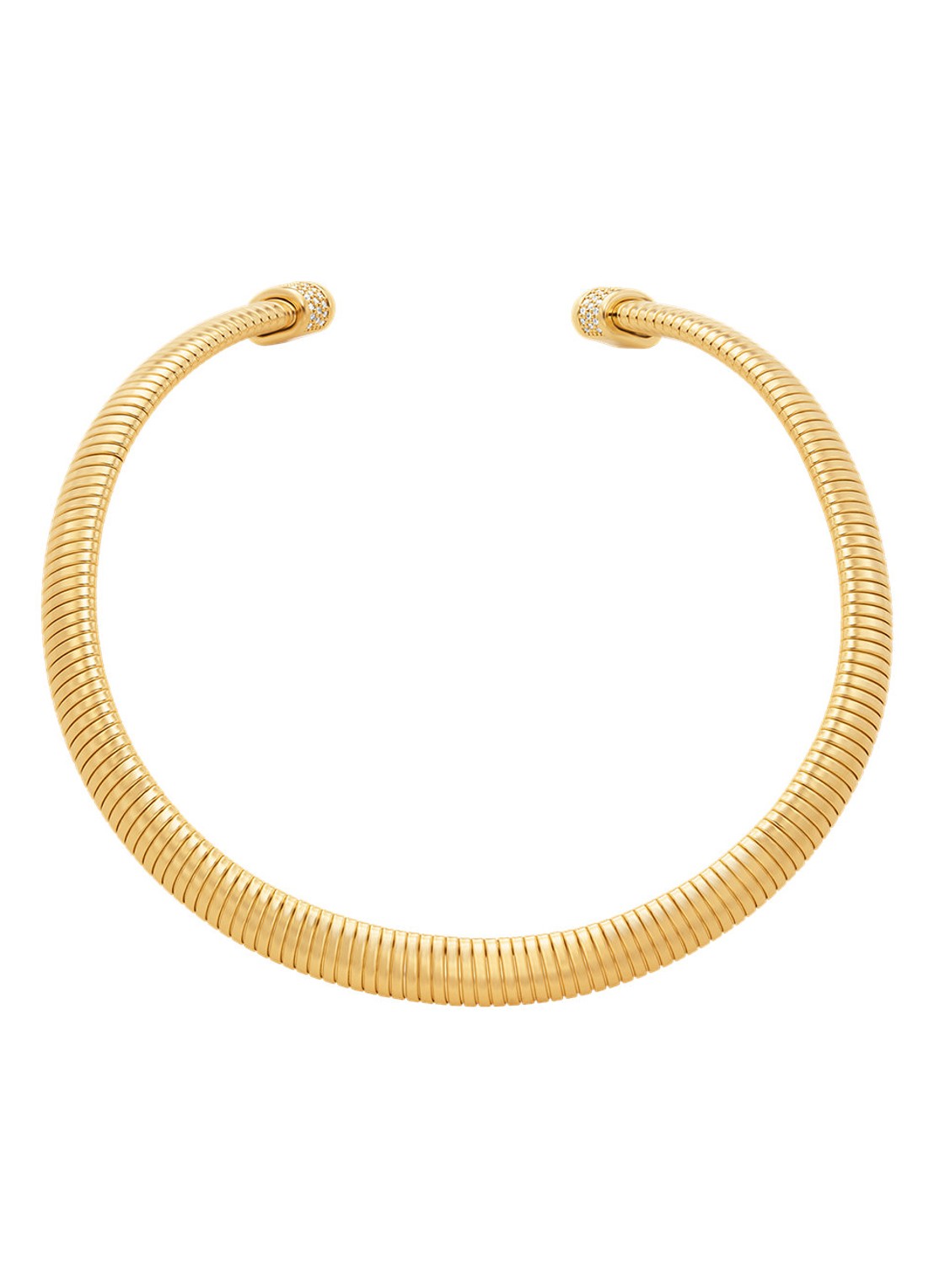 Michael Kors Premium choker verguld MKJ8625710 - voorkant goud