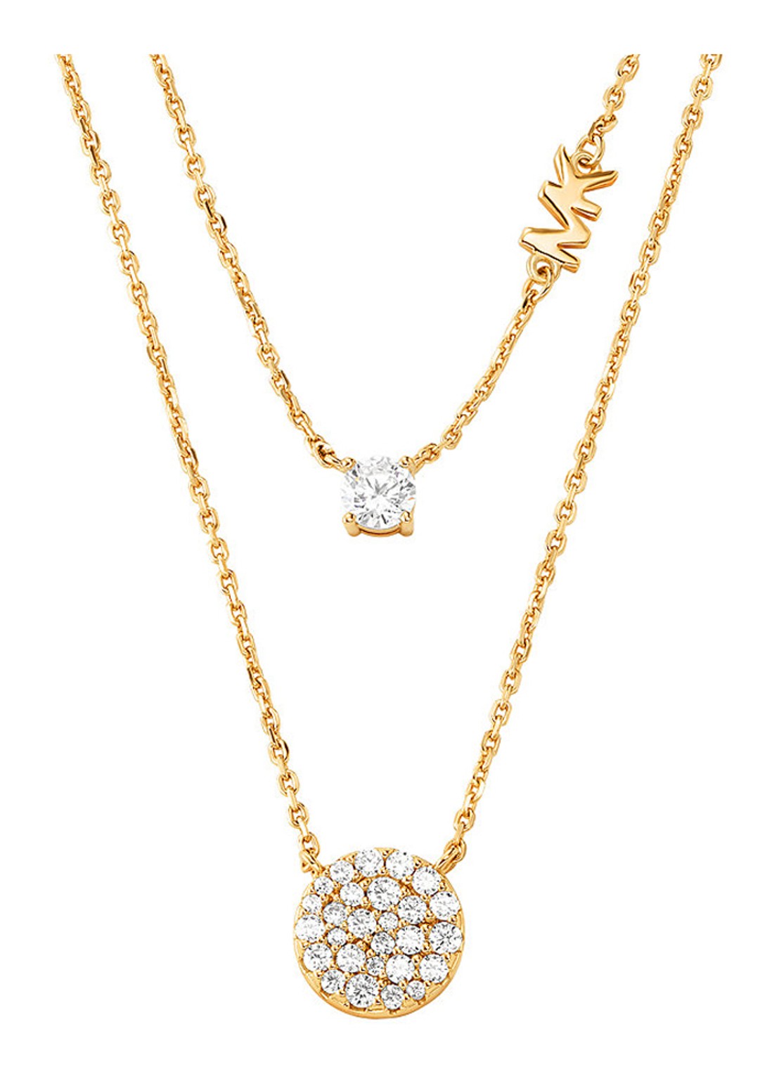 Michael Kors Premium ketting verguld MKC1591AN710 - voorkant goud