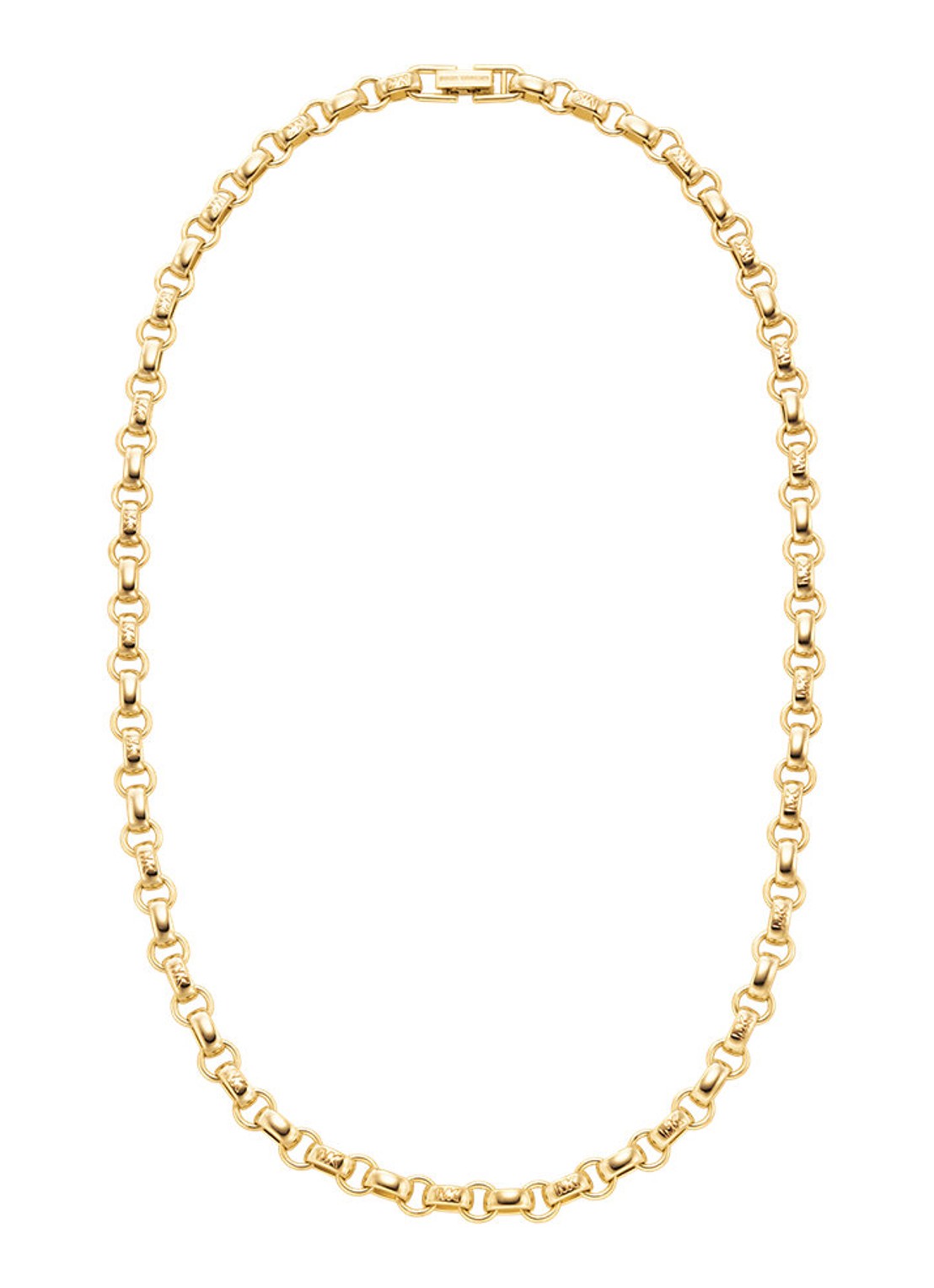 Michael Kors Premium ketting verguld MKJ8595710 - voorkant 2 goud