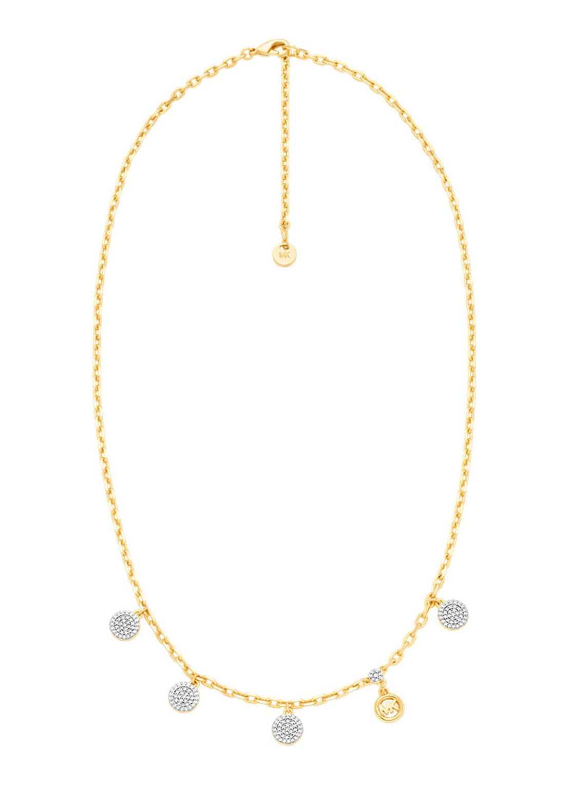 Michael Kors Premium ketting verguld MKJ8623931 - voorkant goud