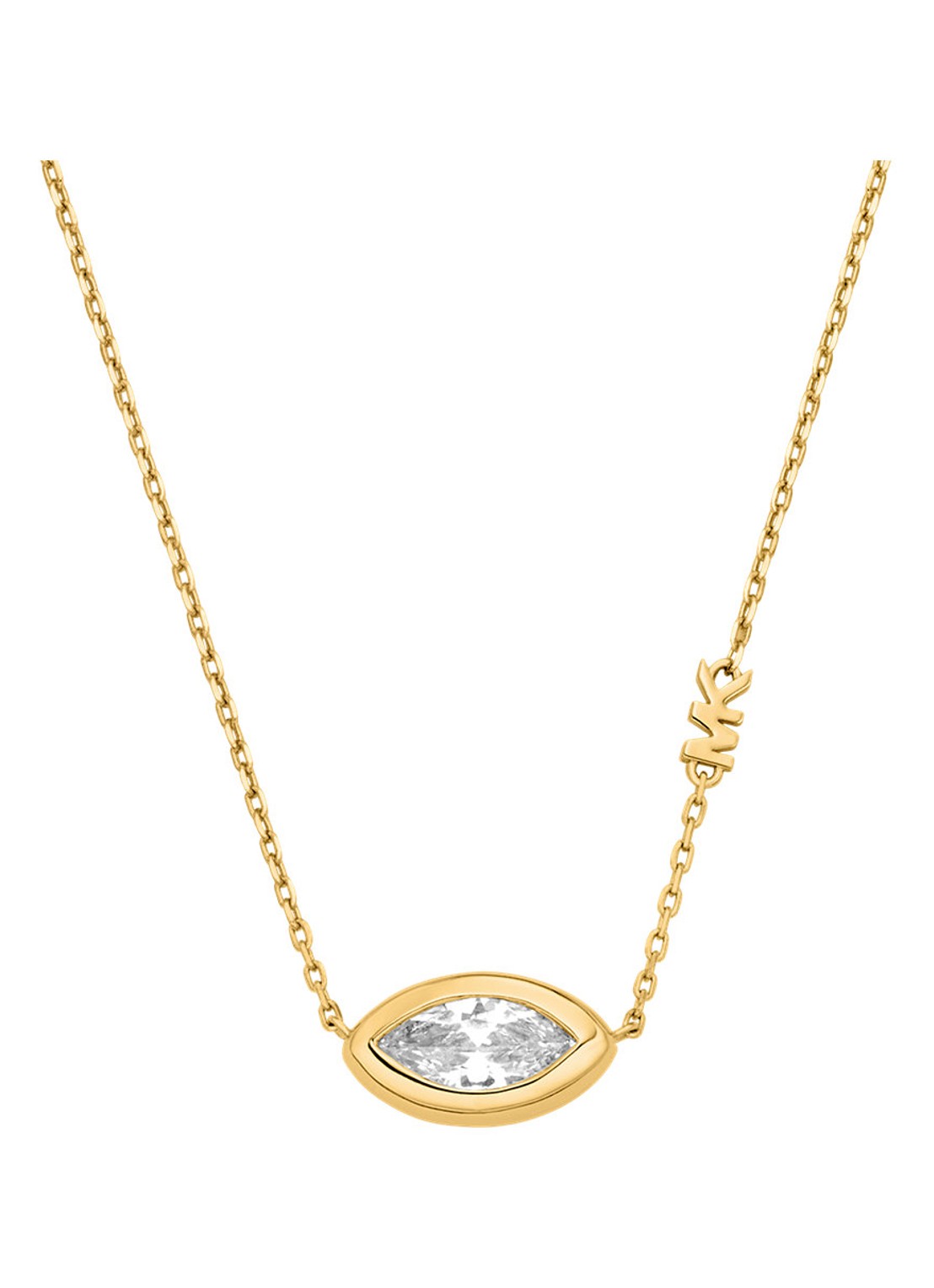 Michael Kors Premium ketting verguld MKJ8676710 - voorkant goud