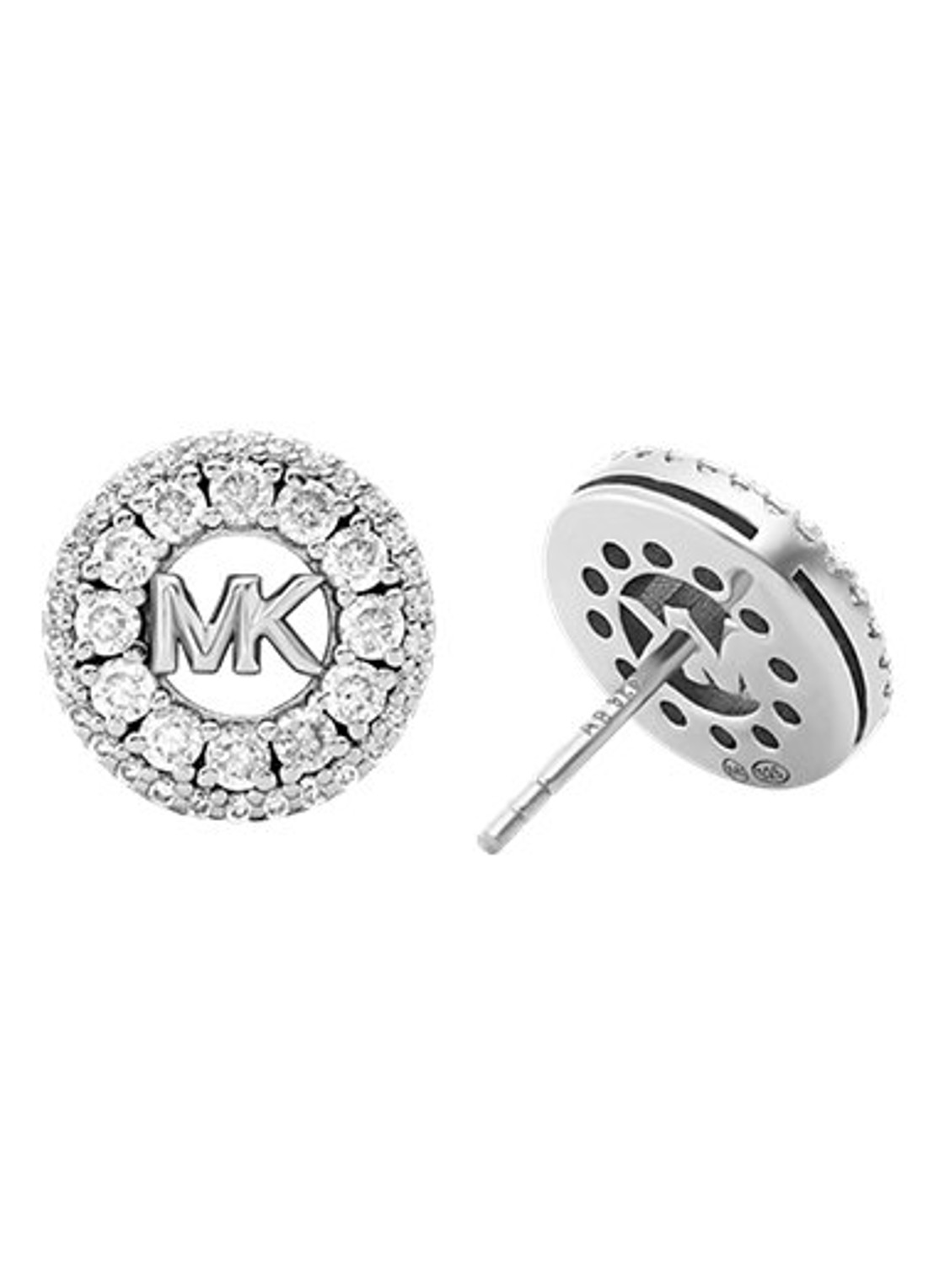 Michael Kors Premium oorknopjes van zilver MKC1827040 - detail zilver