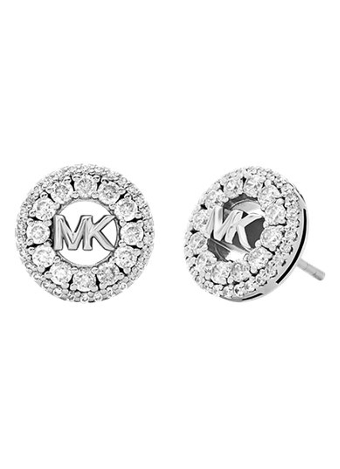Michael Kors Premium oorknopjes van zilver MKC1827040 - voorkant 2 zilver