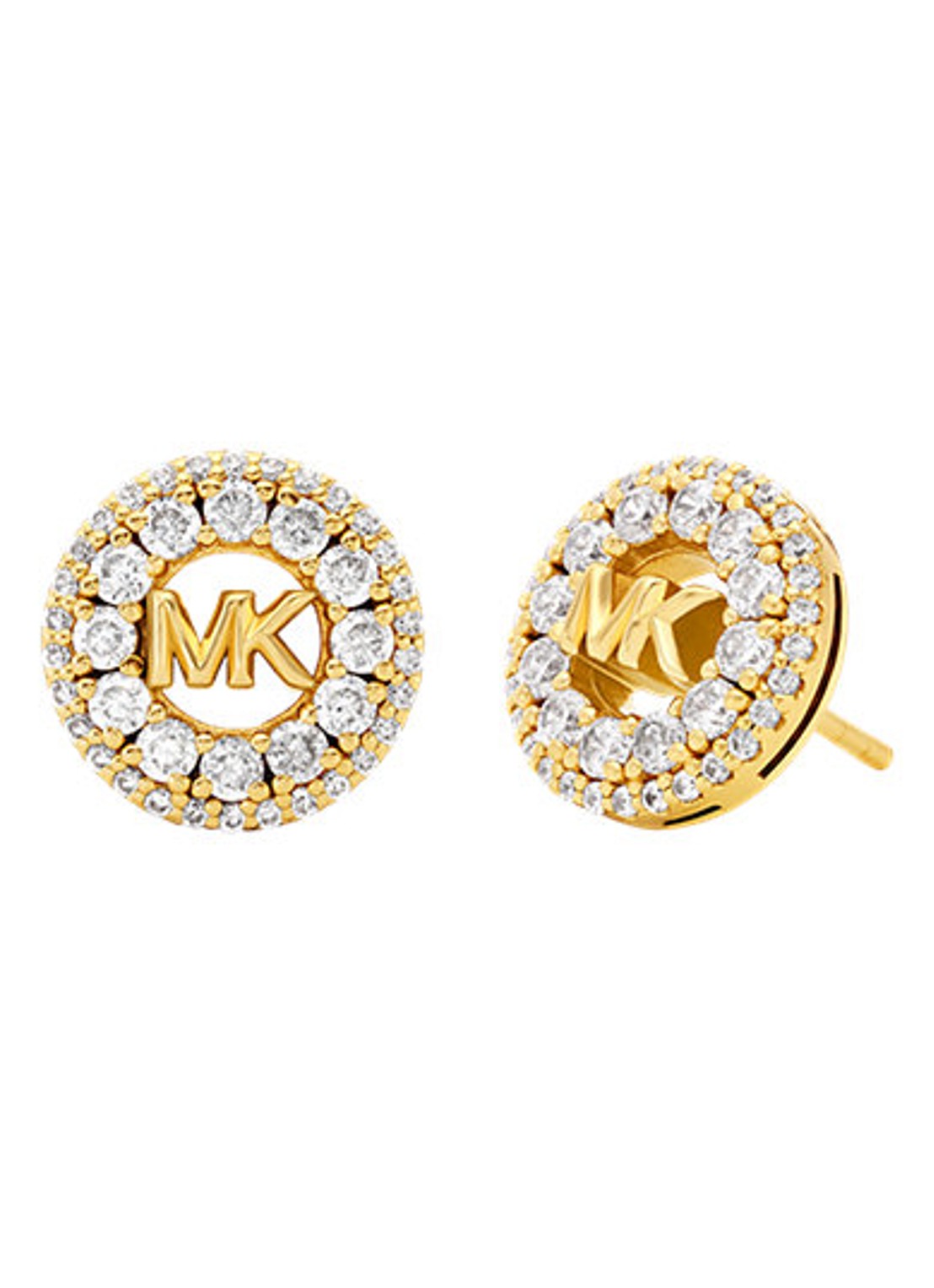 Michael Kors Premium oorknopjes verguld MKC1827710 - voorkant goud