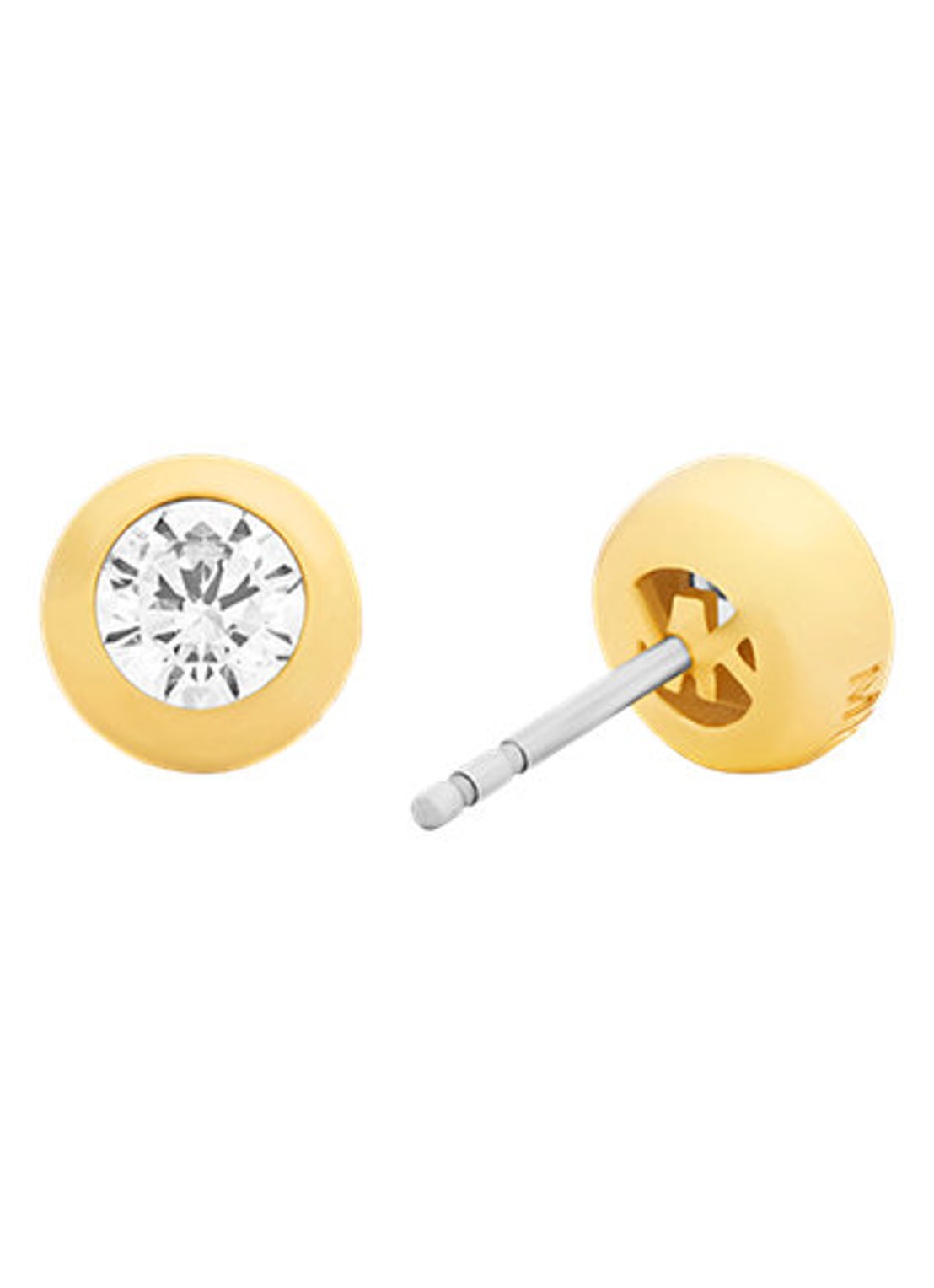 Michael Kors Premium oorknopjes verguld MKJ8661710 - detail goud