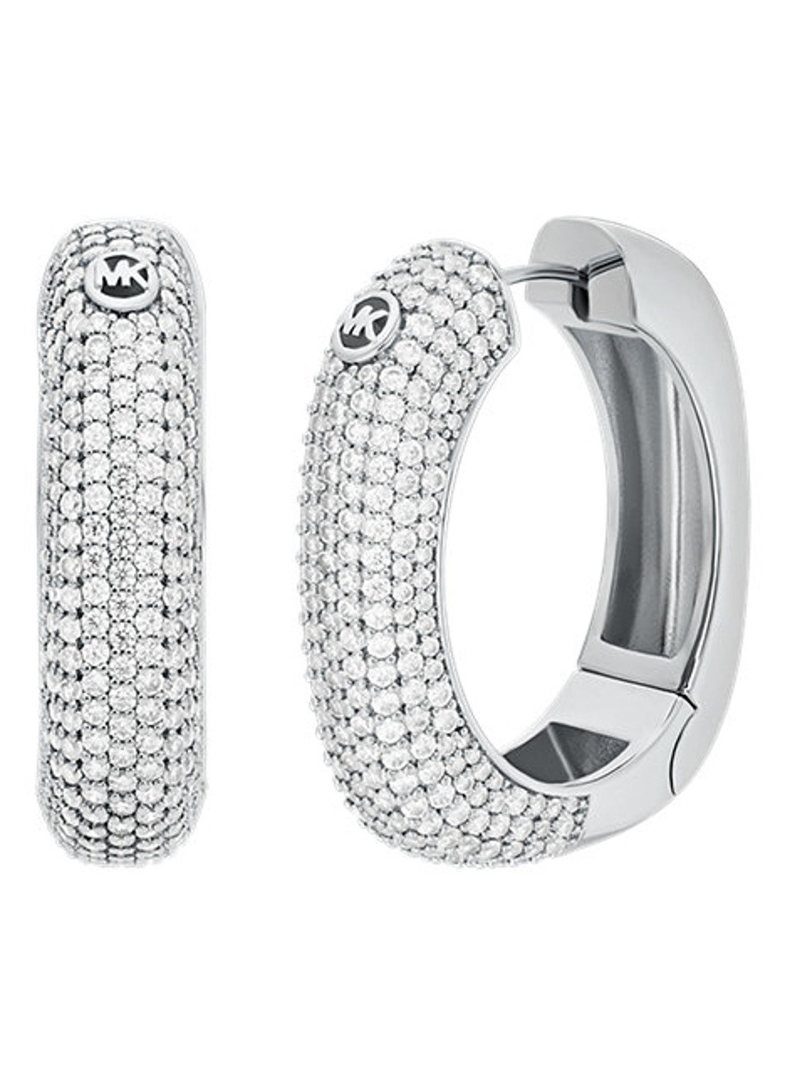 Michael Kors Premium oorringen MKJ8604040 - voorkant 2 zilver