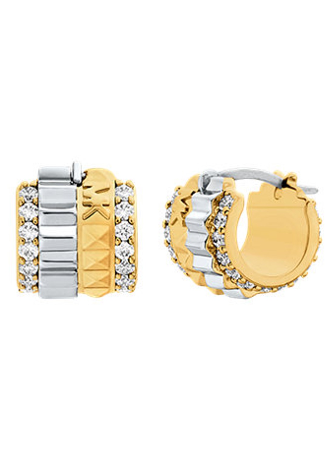Michael Kors Premium oorringen verguld MKJ8647931 - voorkant 4 zilver