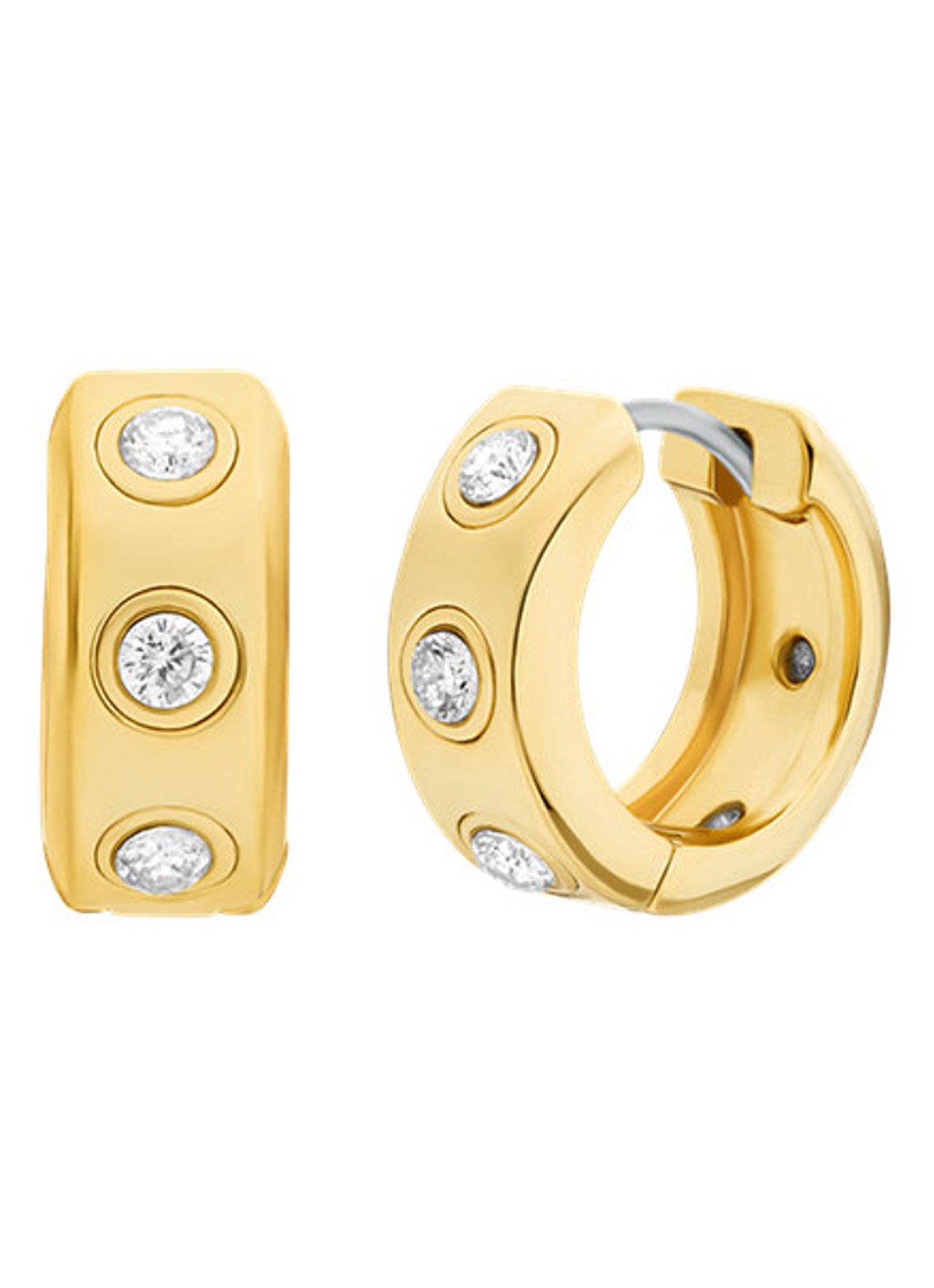 Michael Kors Premium oorringen verguld MKJ8652710 - voorkant 4 goud