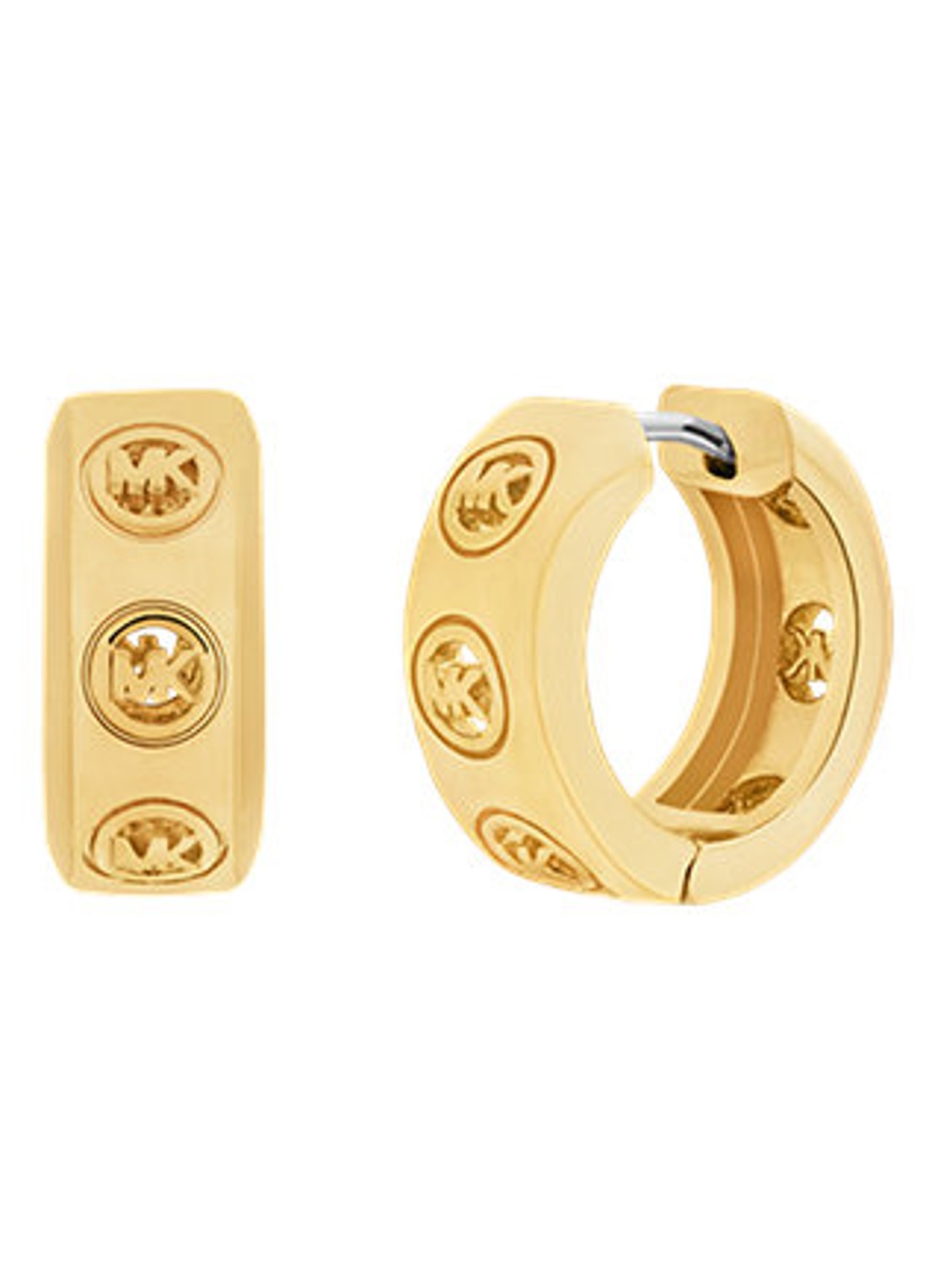 Michael Kors Premium oorringen verguld MKJ8655710 - voorkant 4 zilver