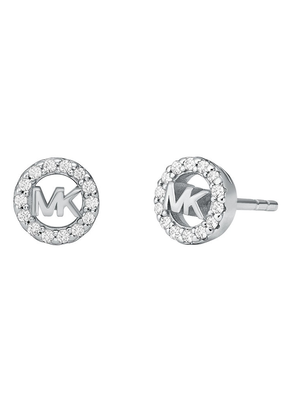 Michael Kors Premium oorstekers van zilver MKC1727CZ040 - voorkant 2 zilver