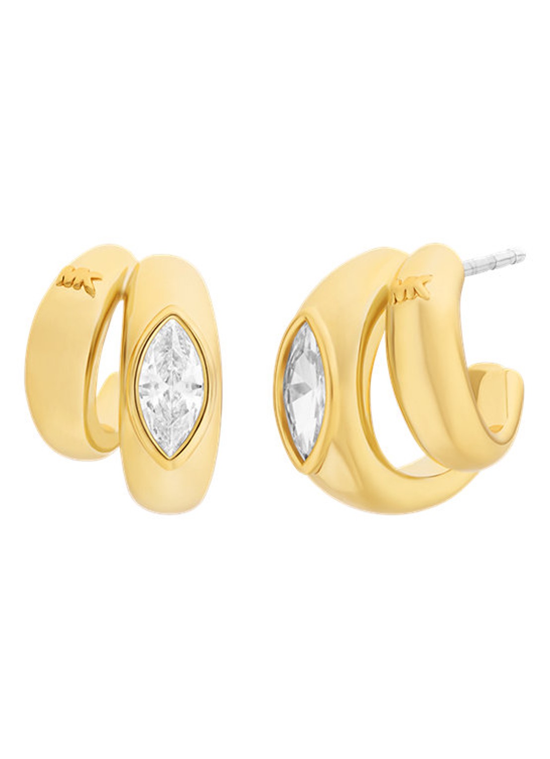 Michael Kors Premium oorstekers verguld MKJ8678710 - voorkant 4 goud