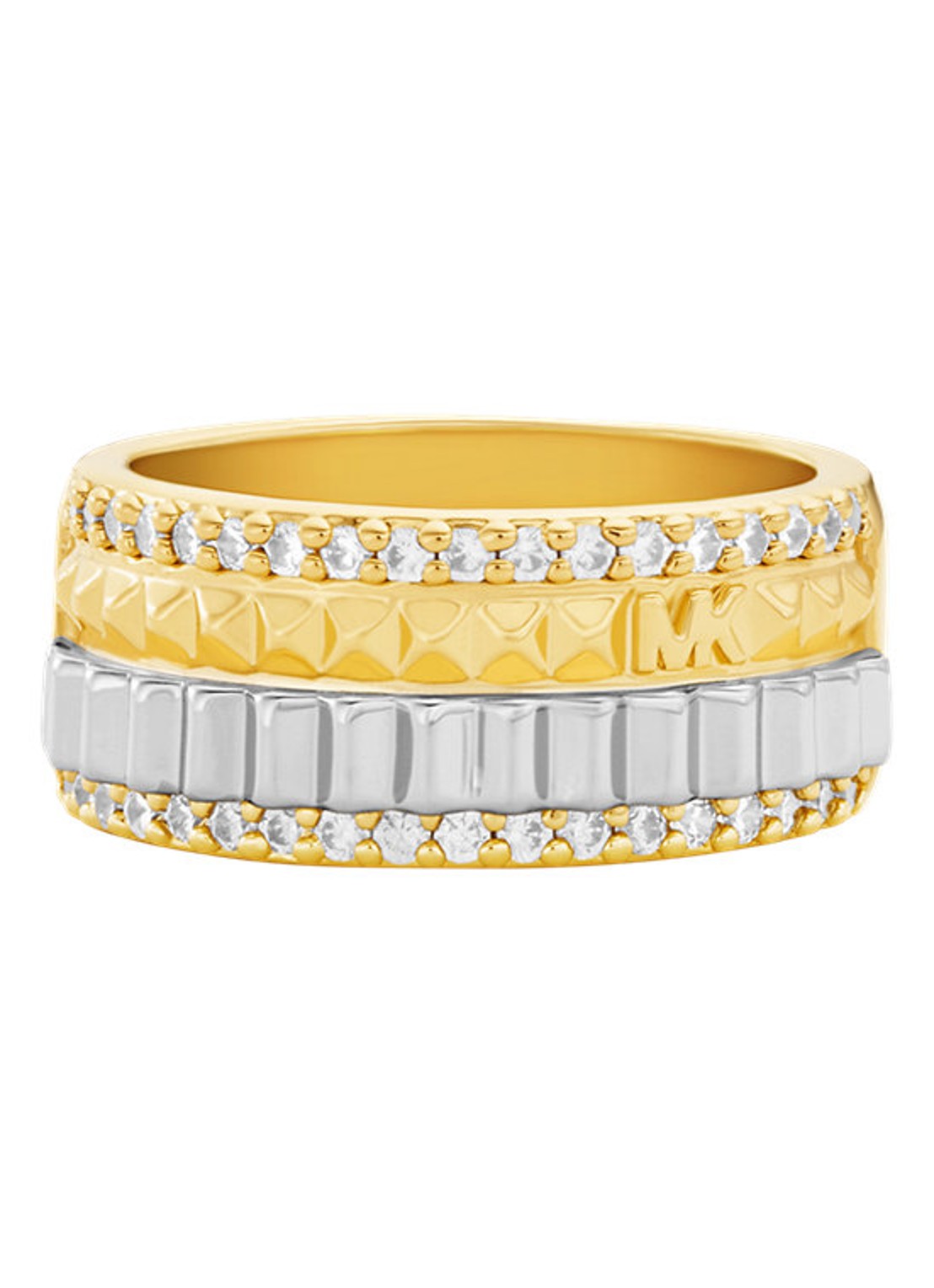 Michael Kors Premium ring MKJ8648931 - voorkant 3 goud