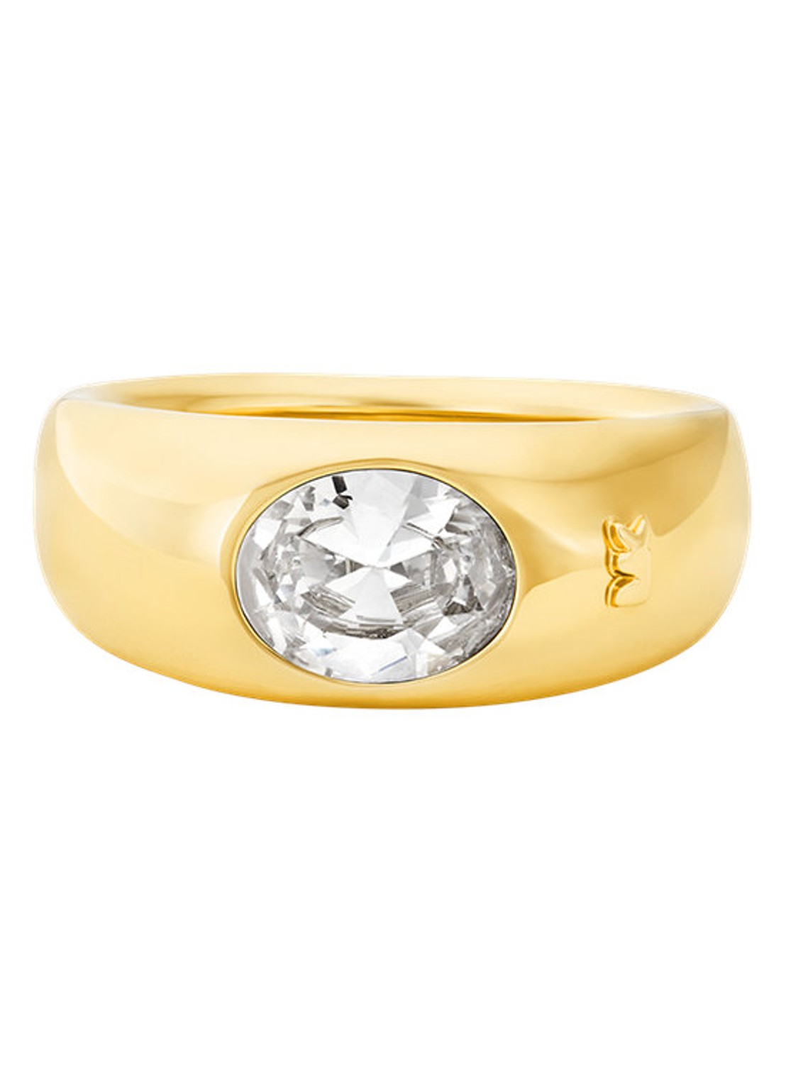 Michael Kors Premium ring verguld MKJ8482710 - voorkant 3 goud