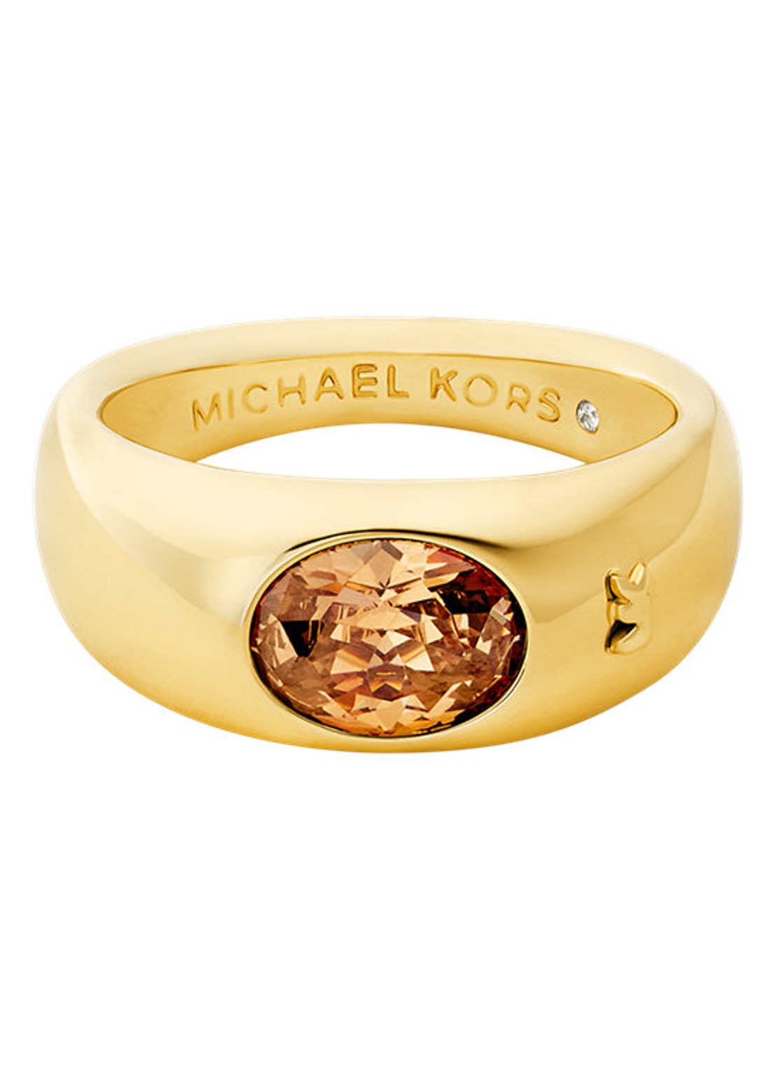 Michael Kors Premium ring verguld MKJ8484710 - detail goud