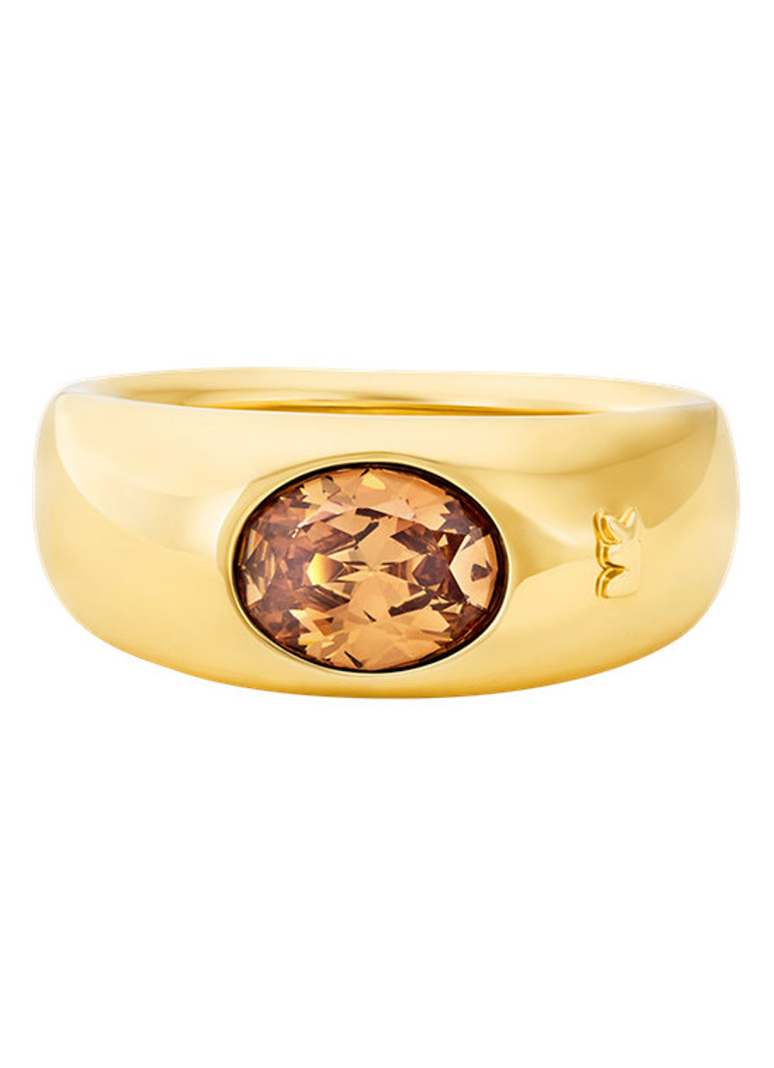 Michael Kors Premium ring verguld MKJ8484710 - voorkant 2 goud