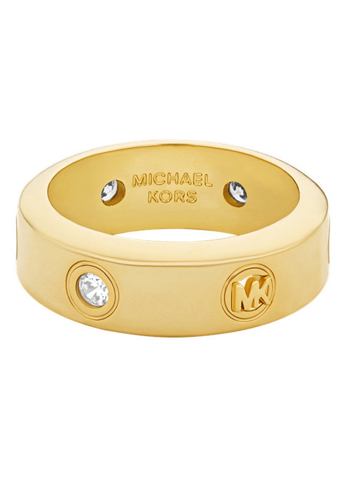 Michael Kors Premium ring verguld MKJ8651710 - detail goud