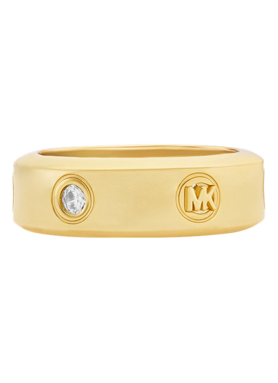 Michael Kors Premium ring verguld MKJ8651710 - voorkant 3 goud