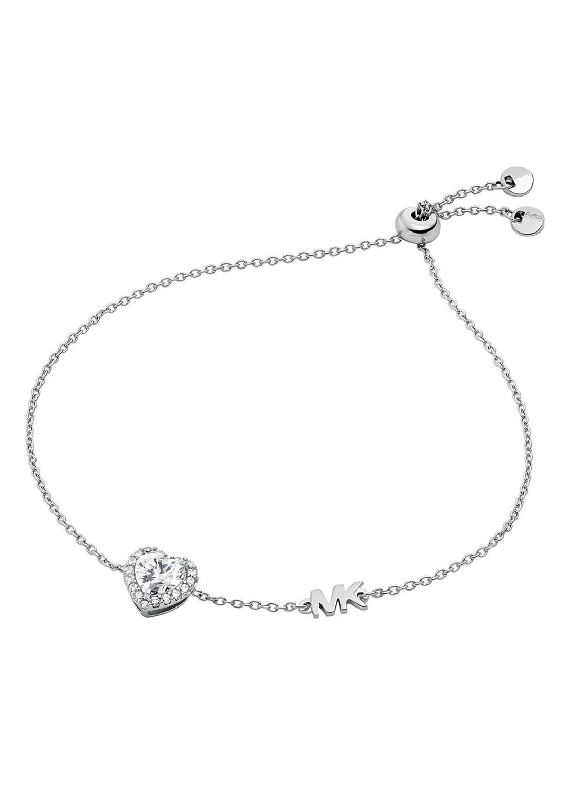 Michael Kors Premium schakelarmband van zilver MKC1518AN040 - voorkant 2 zilver