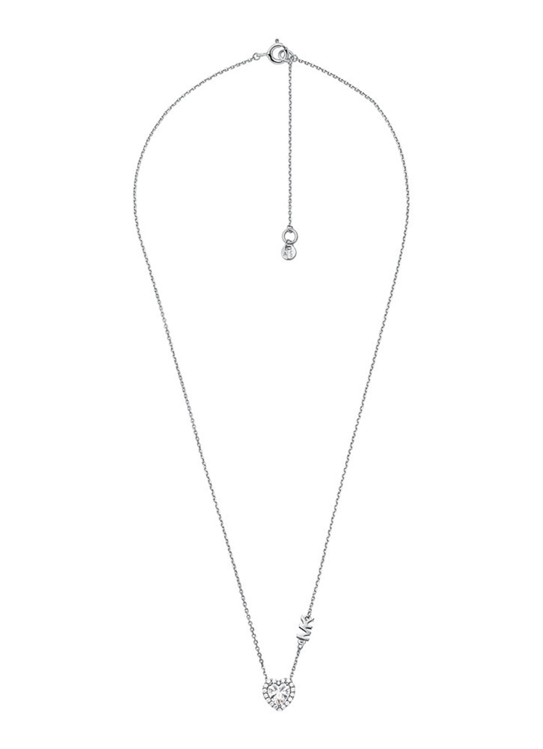 Michael Kors Premium schakelketting van zilver MKC1520AN040 - voorkant 2 zilver